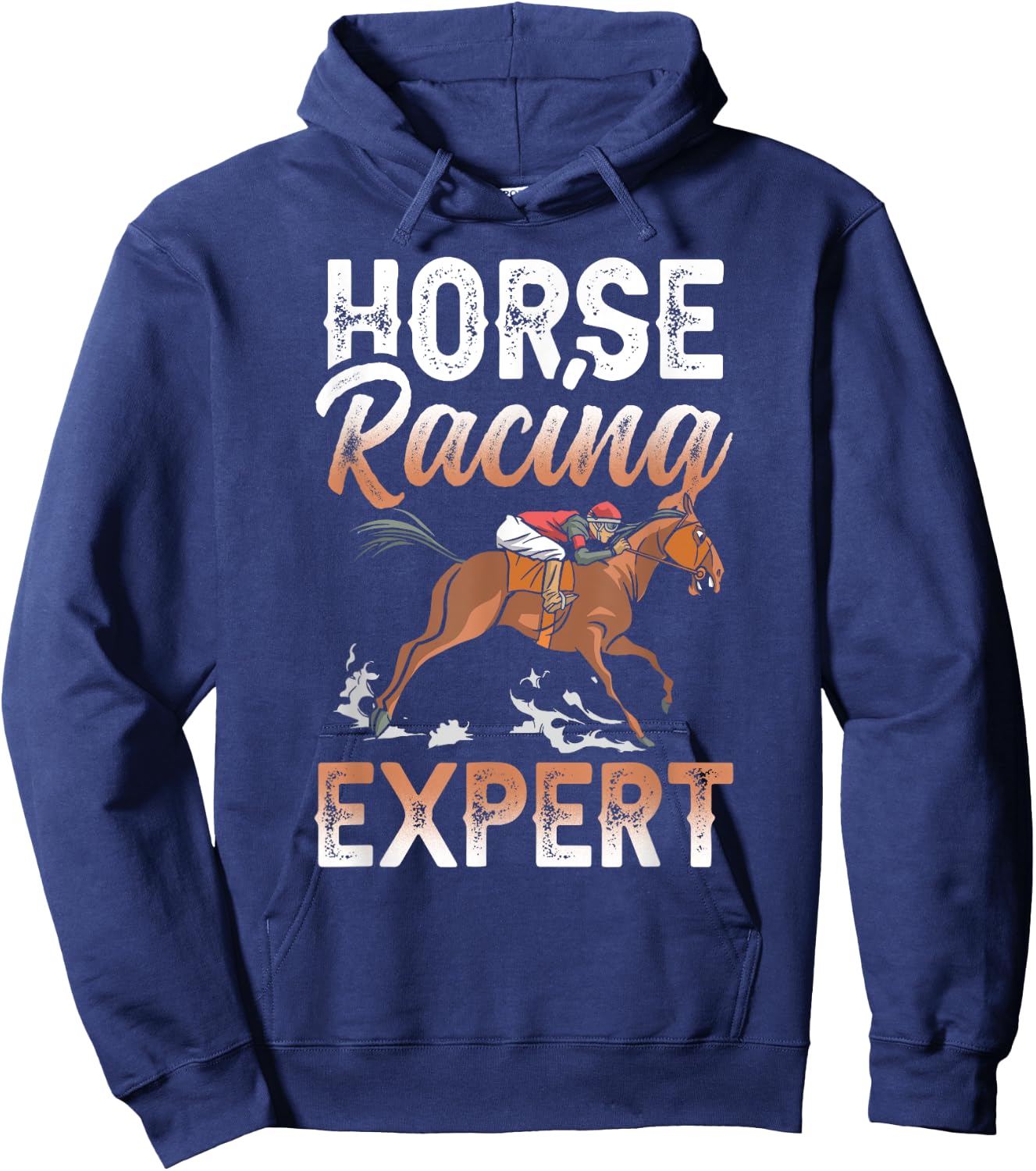 Horse Racing Expert Racer Race Horses Hoodie - Hoodie | Navy