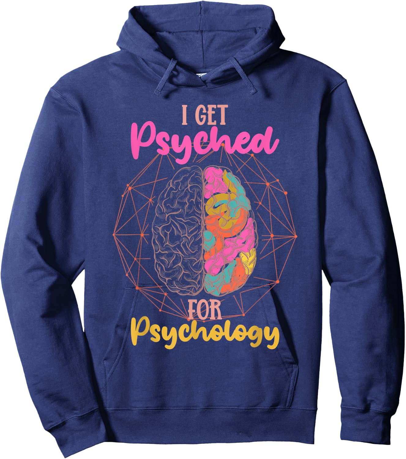 Funny Neuroscientist Psychologist Brain Psychology Hoodie - Hoodie | Navy