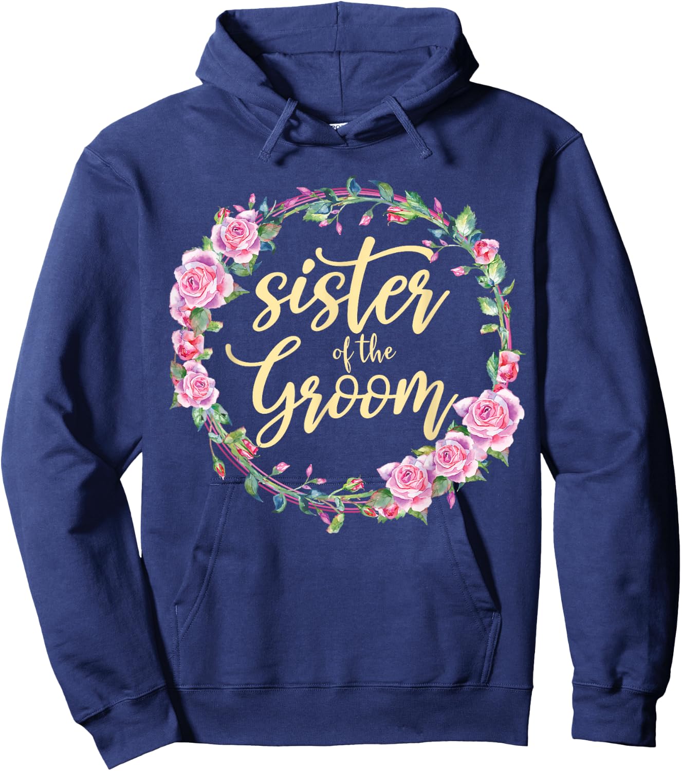 Matching Bridal Party Sister Of The Groom Wedding Hoodie - Hoodie | Navy