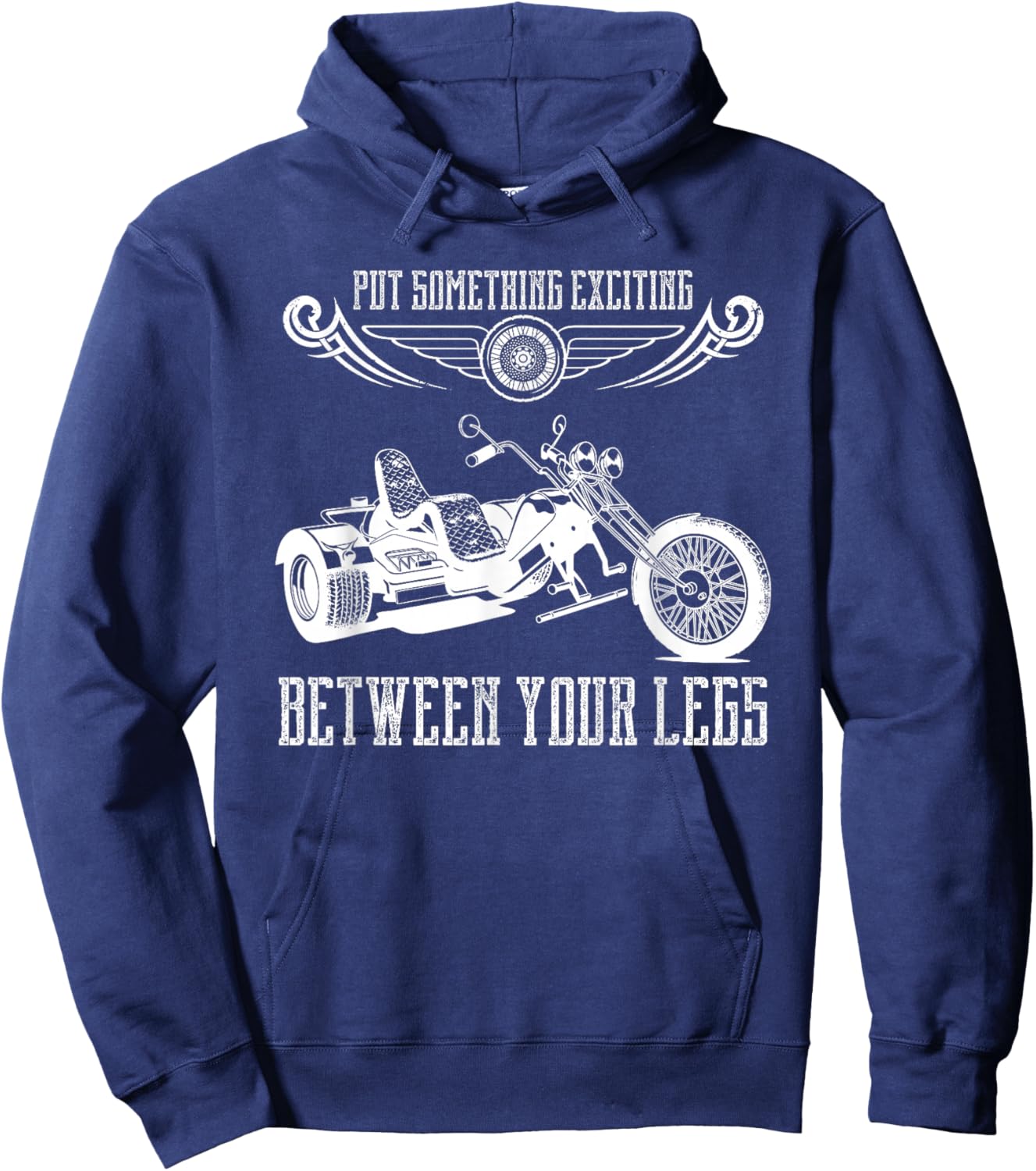 Funny Triker Motortrike Motorcycle Trike Three Wheeler Hoodie - Hoodie | Navy