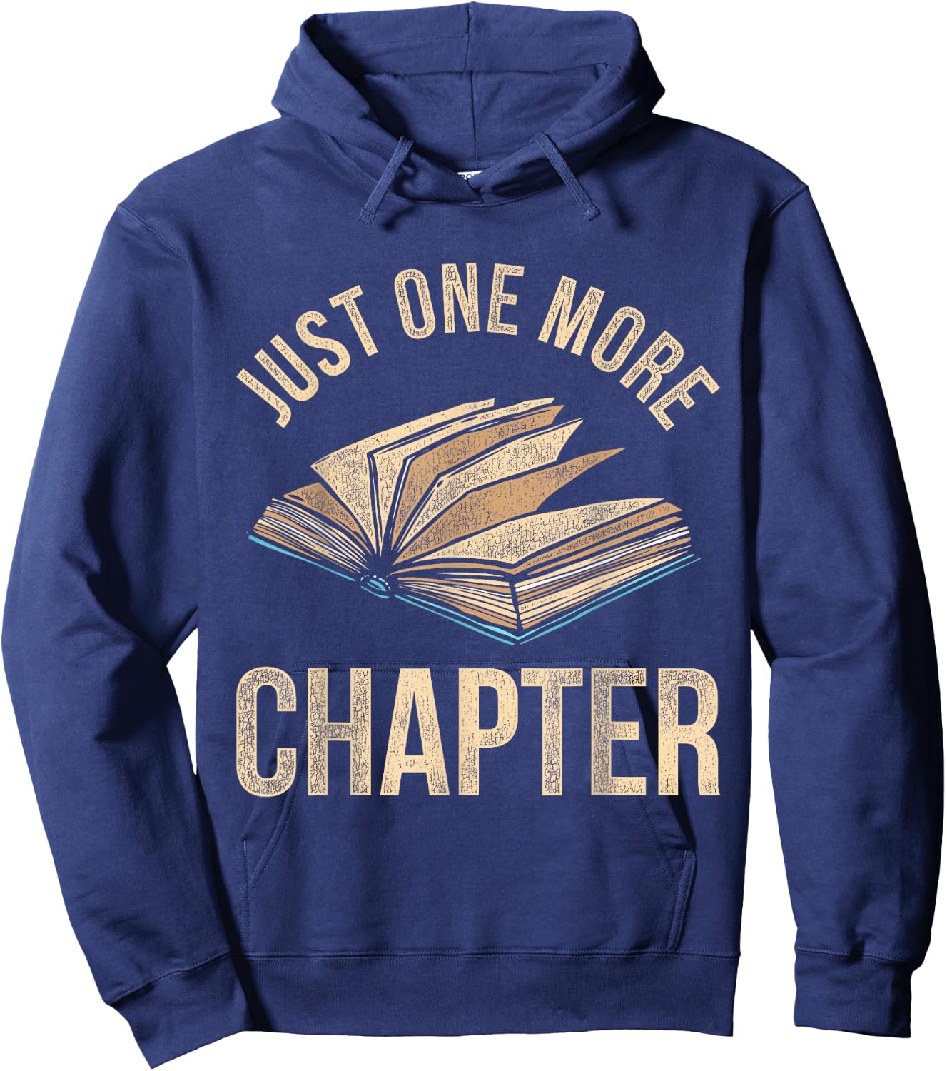 Just One More Chapter Reading Hoodie - Hoodie | Navy