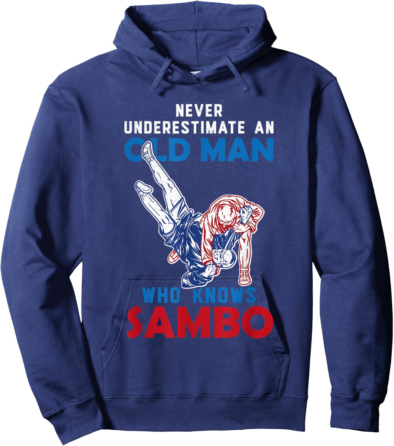 Sambo Rings Martial Arts Russia Soviet Union Martial Arts Hoodie - Hoodie | Navy