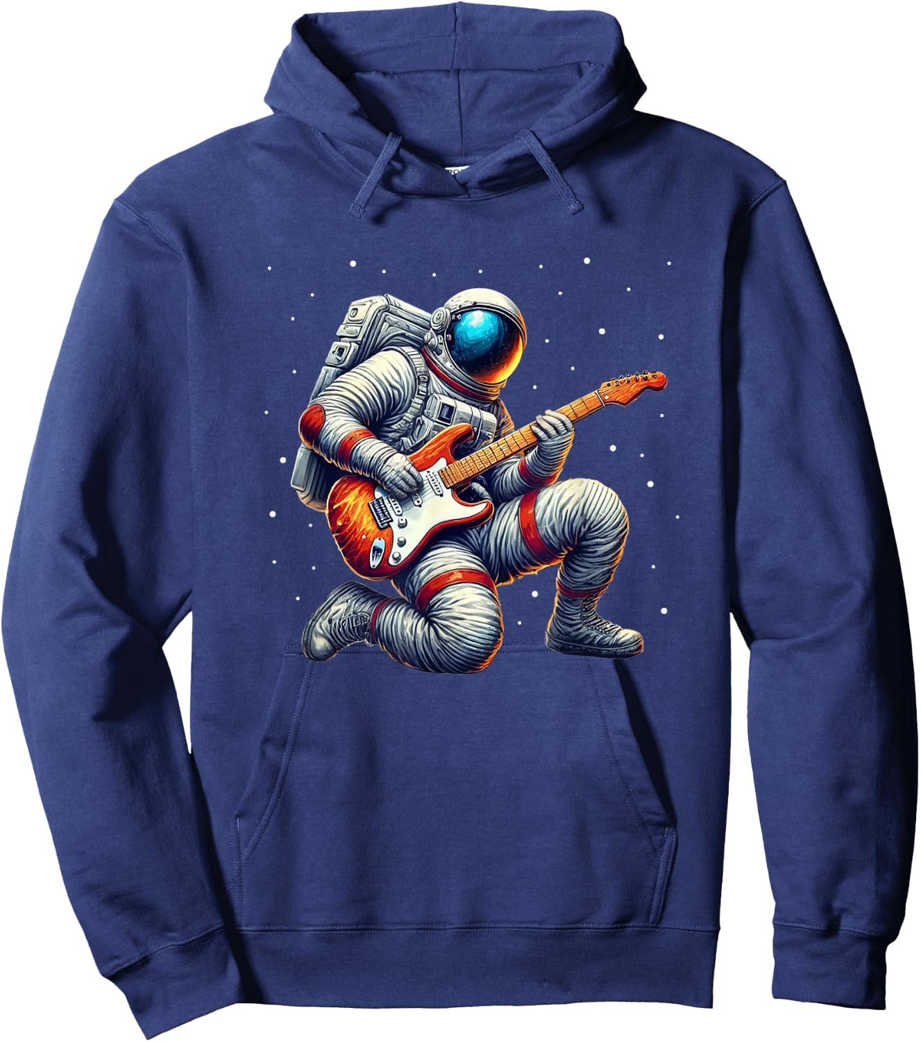 Astronaut Guitar Men Women Kids Outer Space Hoodie - Hoodie | Navy