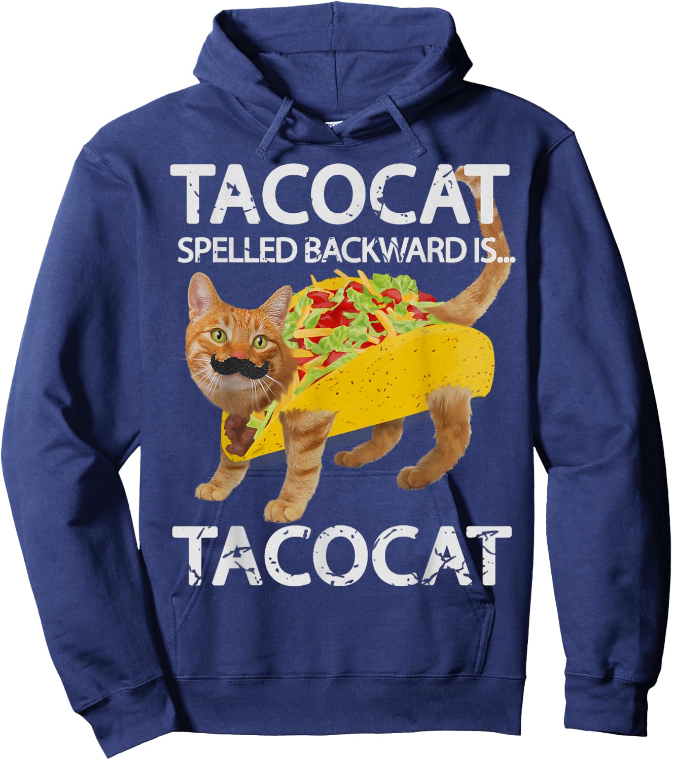 Tacocat Funny Cat Taco Lover Kitty Tacos Shirt Women Girls Kids Hoodie - Hoodie | Navy