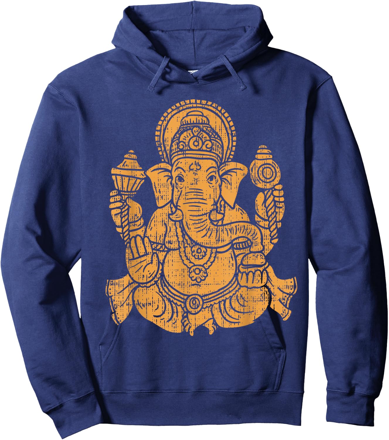 Elephant Om Yoga Ganesha Indian God Ganesh Chaturthi Asian Hoodie - Hoodie | Navy