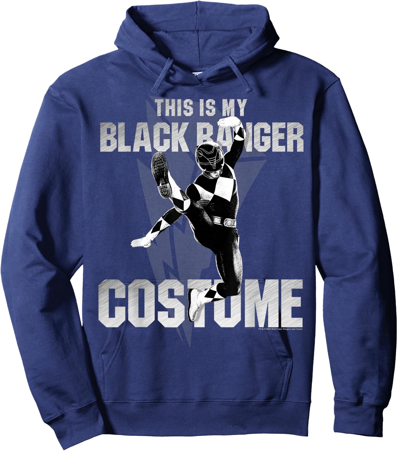 Power Rangers Black Ranger Halloween Costume Vintage Hoodie - Hoodie | Navy