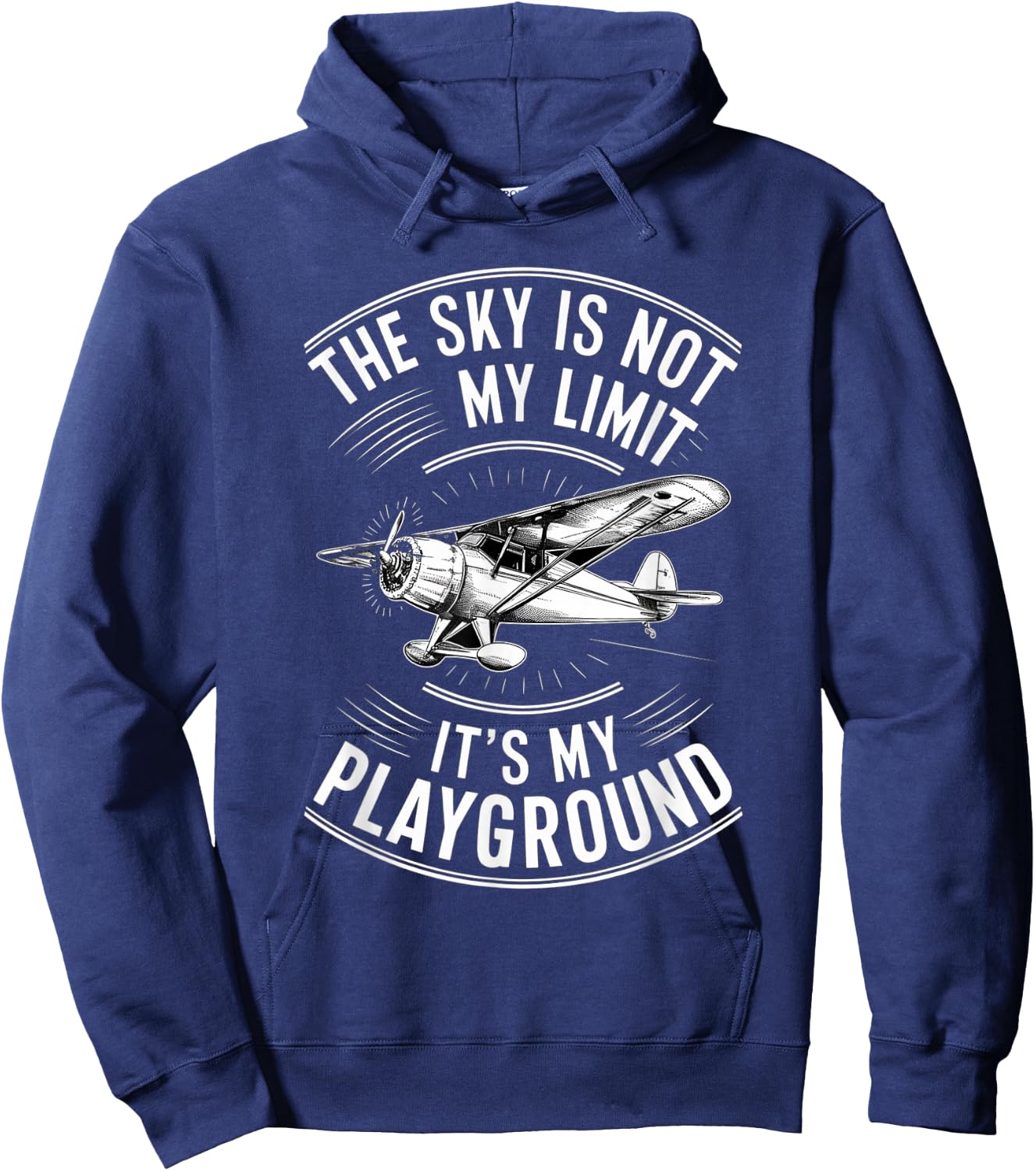 The Sky Is Not My Limit It's My Playground Funny Pilot Hoodie - Hoodie | Navy