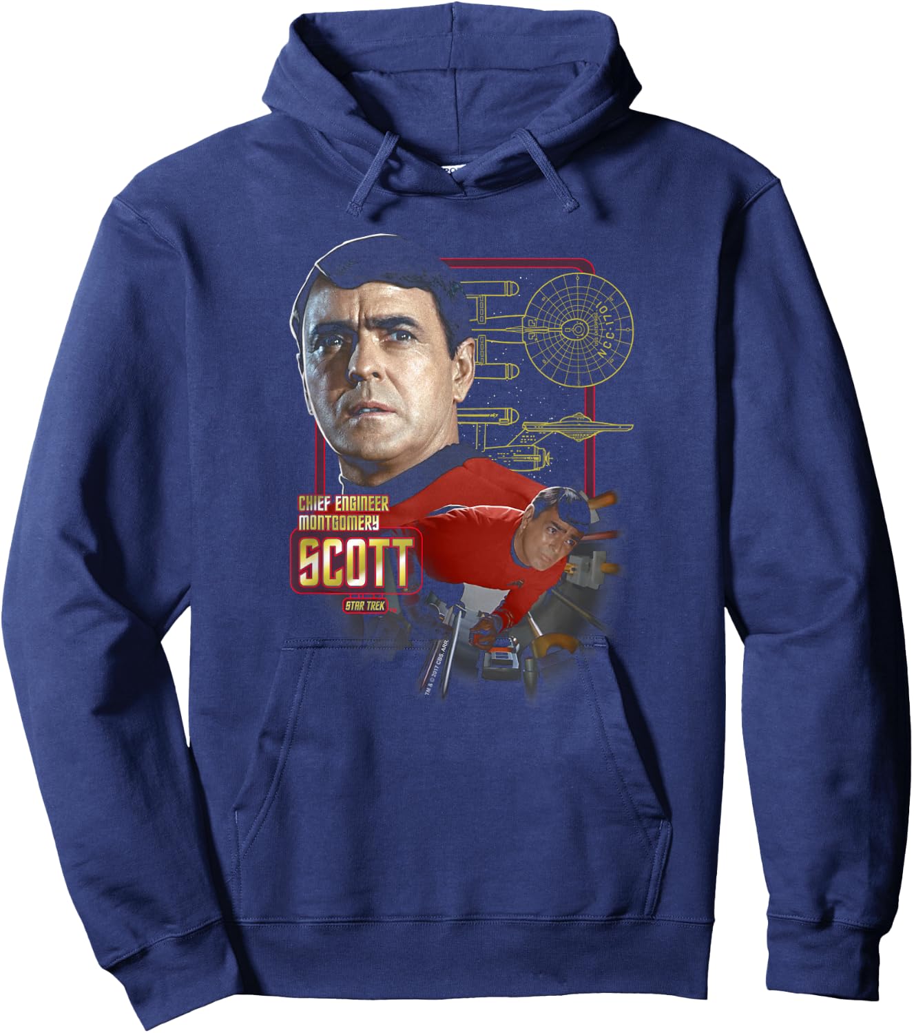 Star Trek Chief Engineer Scott Hoodie - Hoodie | Navy