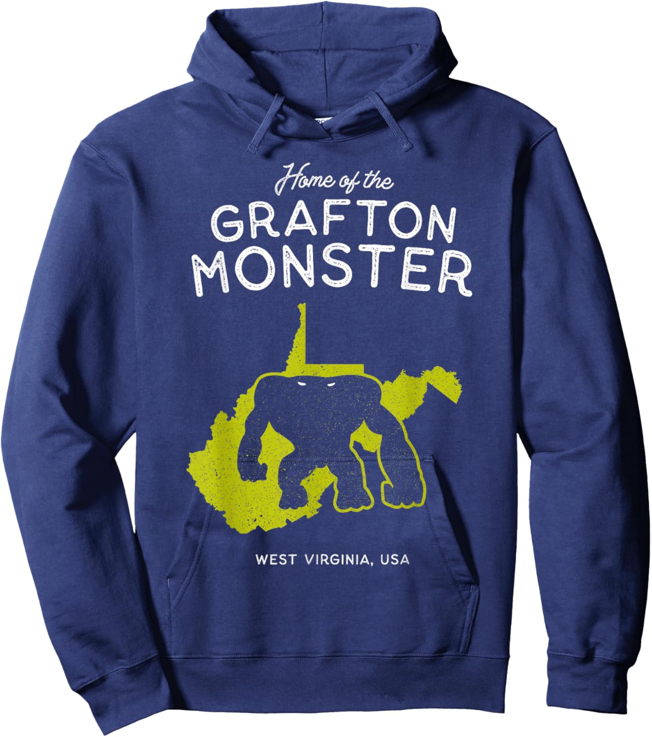 Home of the Grafton Monster - West Virginia, USA Hoodie - Hoodie | Navy