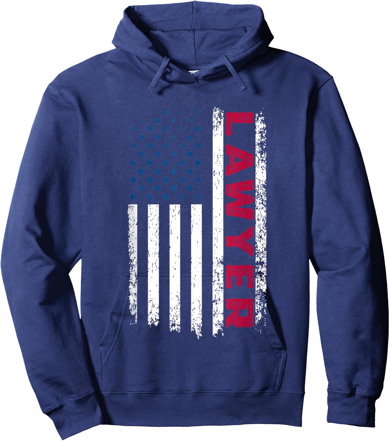 Lawyer American Flag 4th July USA Patriotic Lawyer Hoodie - Hoodie | Navy