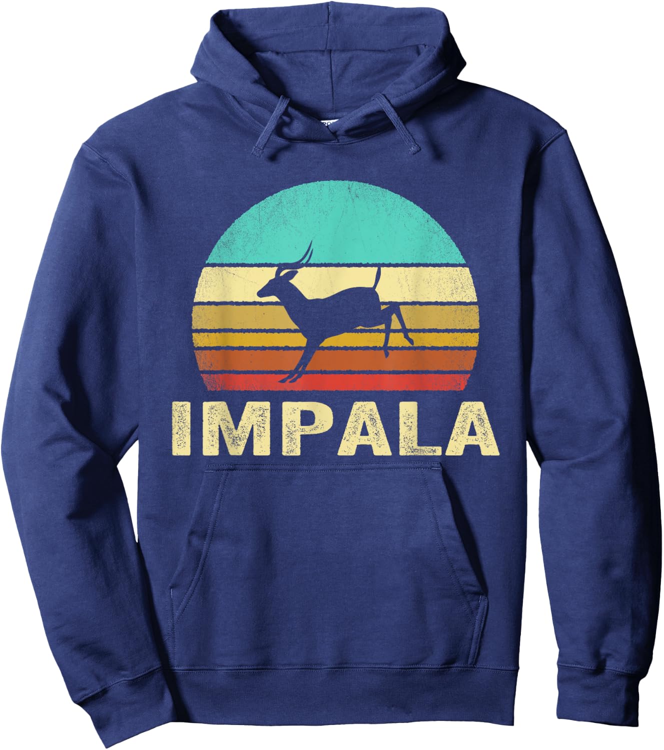 Vintage Impala Shirt Sunset Hoodie - Hoodie | Navy