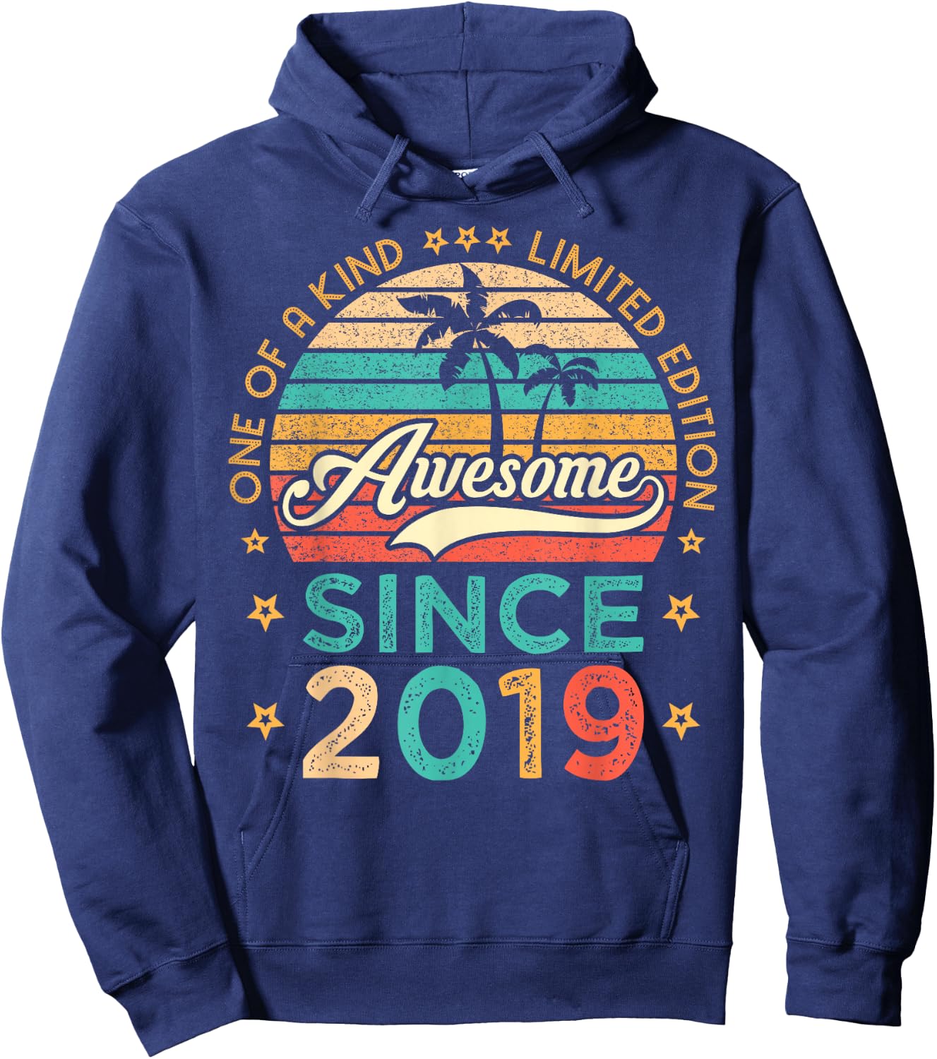 Awesome Since 2019 One Of A Kind Limited Edition Birthday Hoodie - Hoodie | Navy