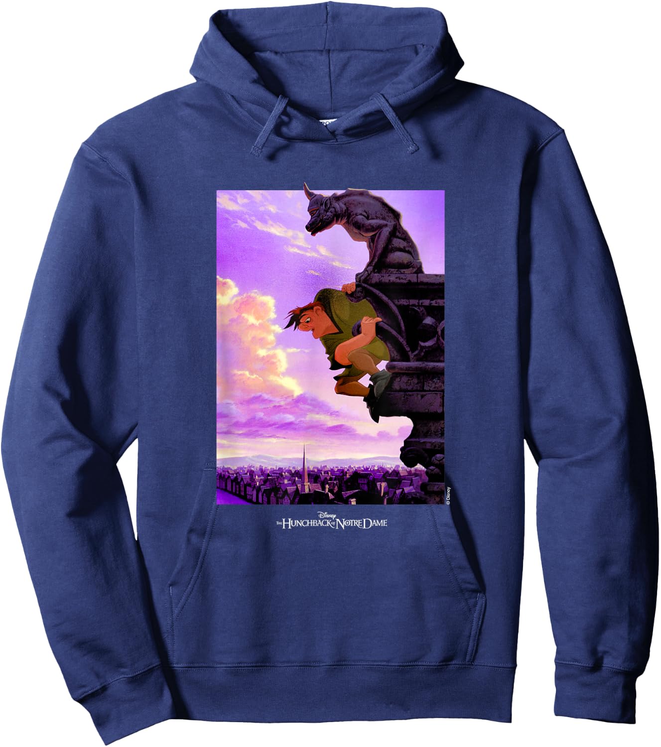 Disney The Hunchback of Notre Dame Quasimodo Gargoyle Hoodie - Hoodie | Navy