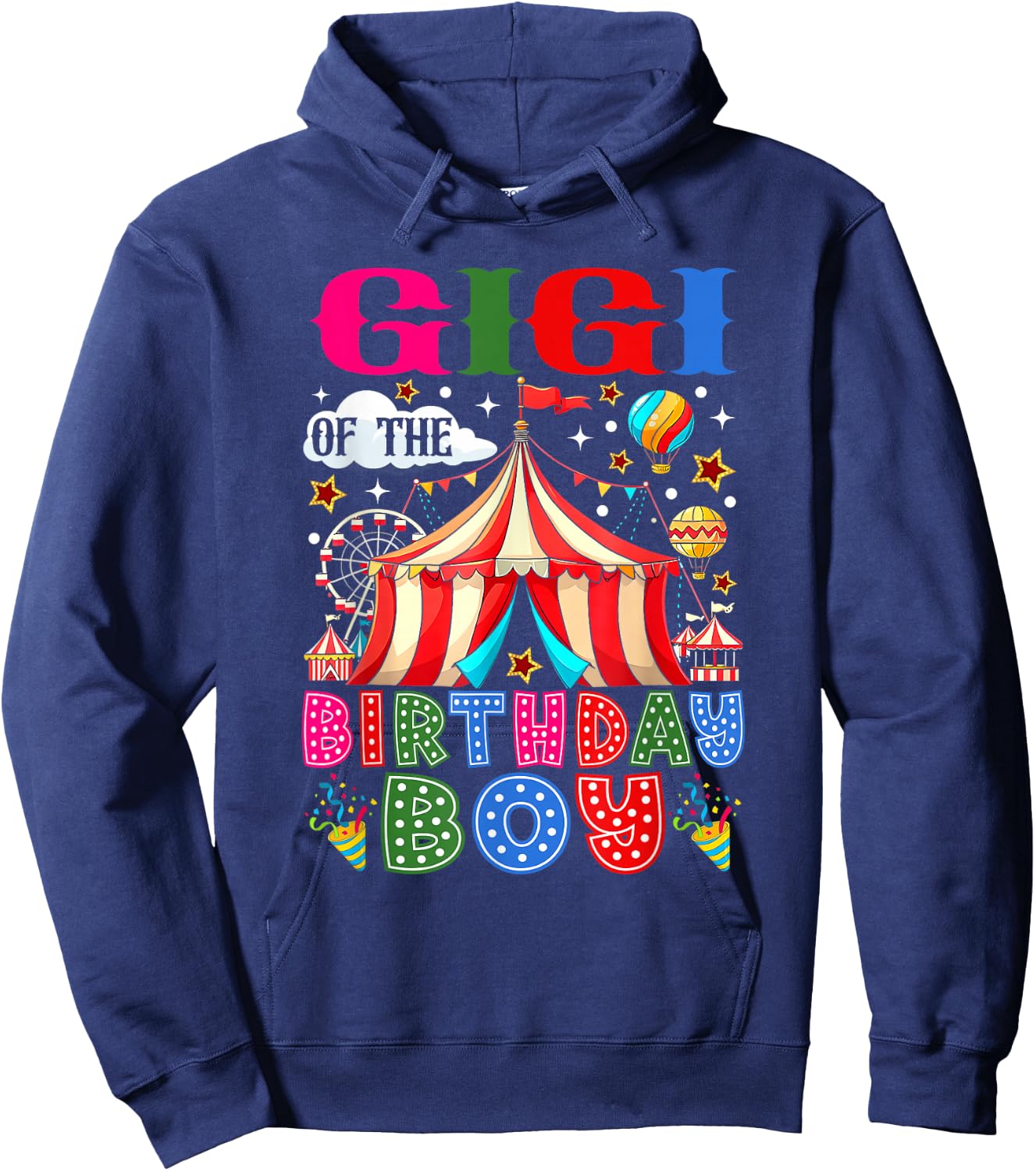 Gigi of The Birthday Boy Circus Carnival Theme Party Hoodie - Hoodie | Navy