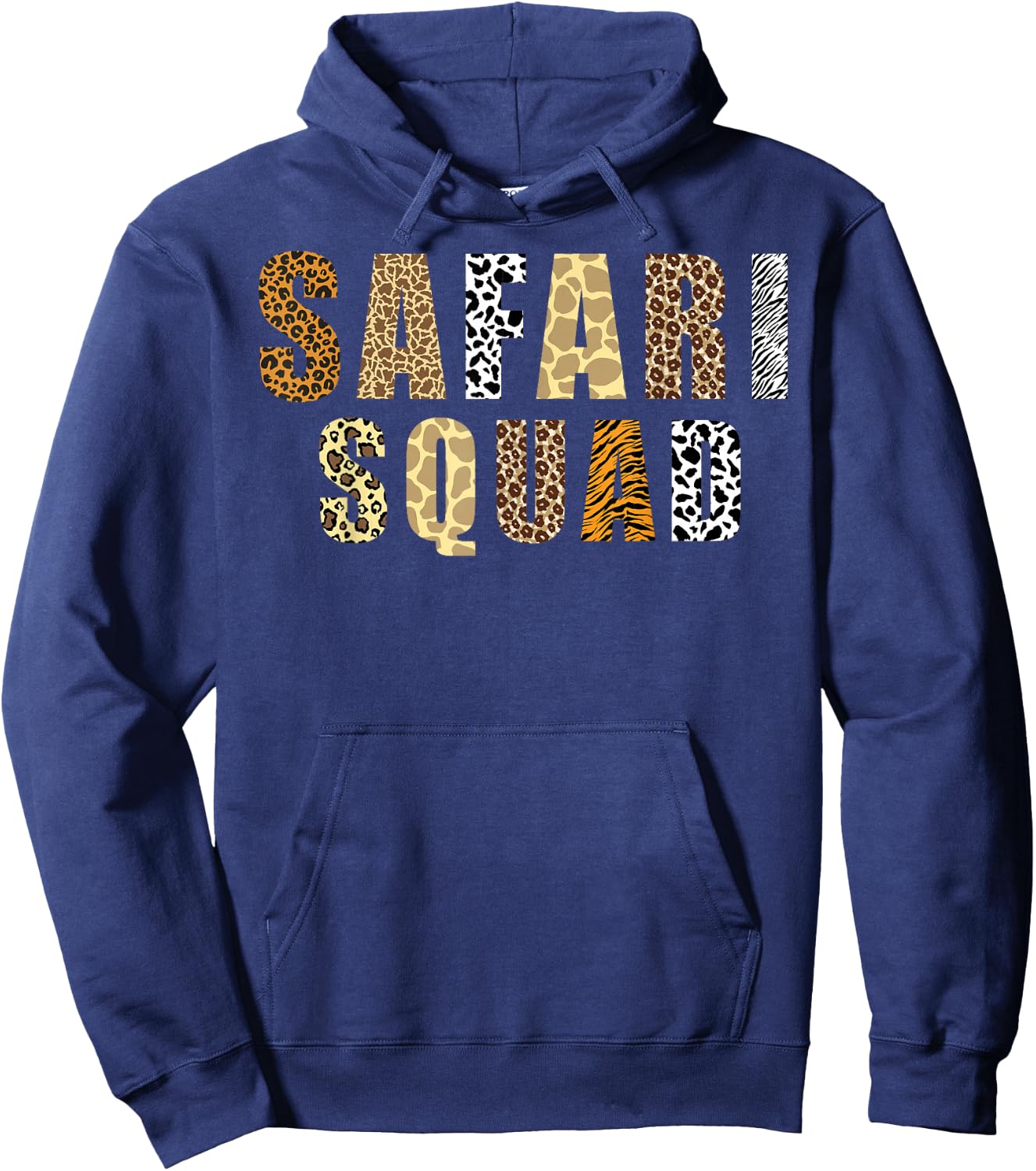 Cool Safari Women Zoologist African Animal Print Zoo Hoodie - Hoodie | Navy