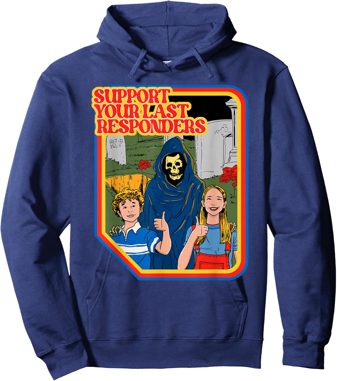 Support Your Last Responders Shirt - Last Responder Hoodie - Hoodie | Navy