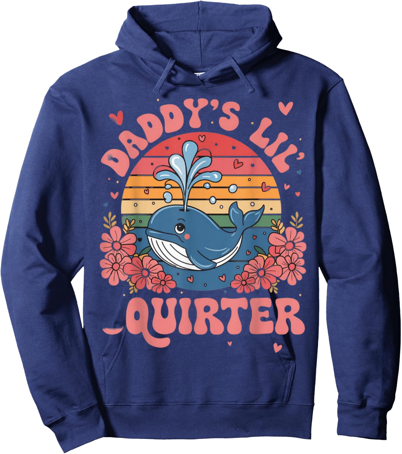 Funny Daddy's Lil' Squirter Inappropriate Adult Humor Meme Hoodie - Hoodie | Navy