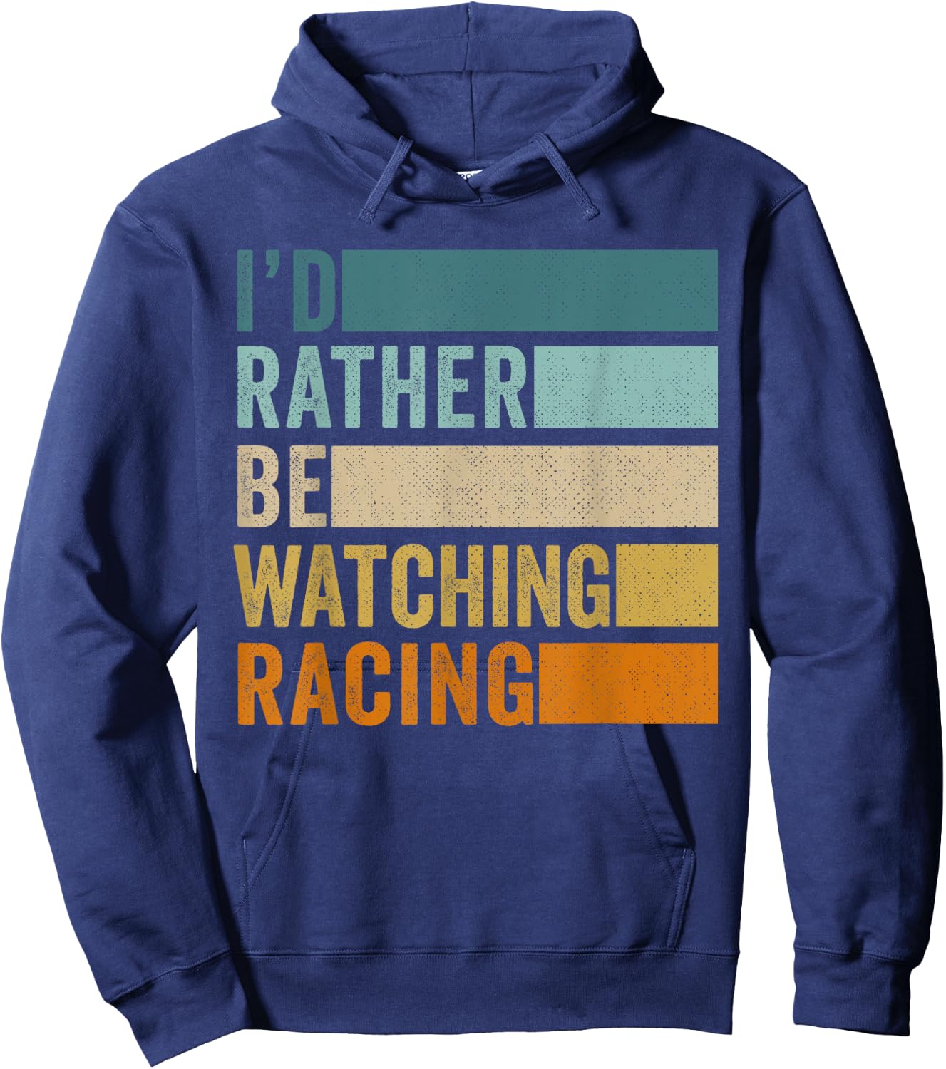 I'd Rather Be Watching Racing Hoodie - Hoodie | Navy