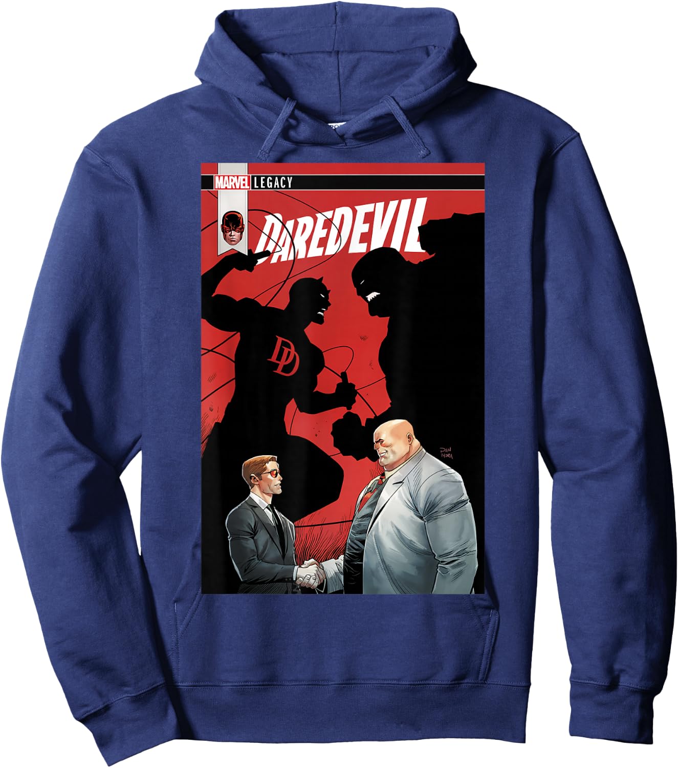 Marvel Daredevil Makes Deal with Kingpin Comic Small Hoodie - Hoodie | Navy