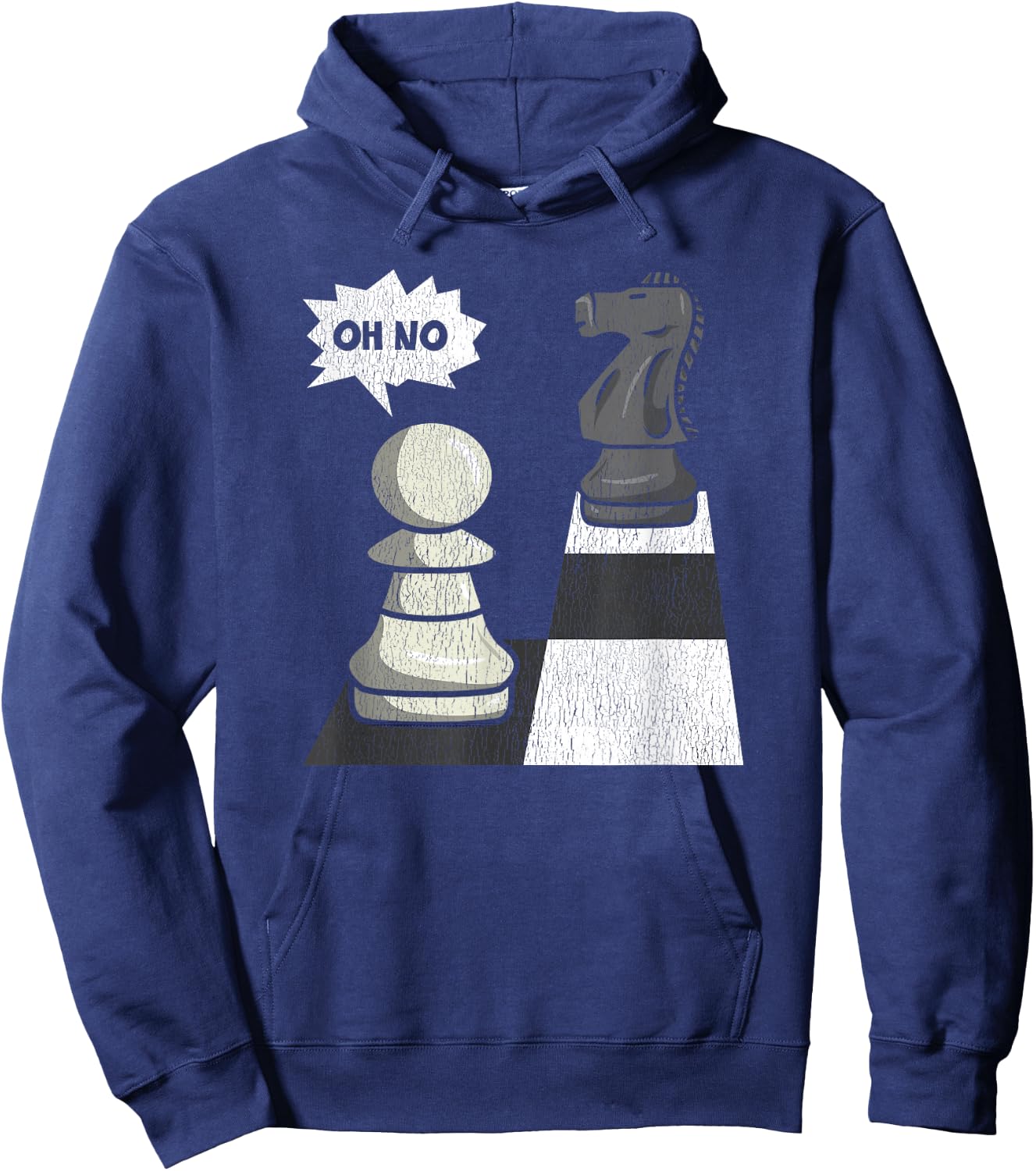 Chess Funny Move Knight To Pawn Funny Chess Player Hoodie - Hoodie | Navy