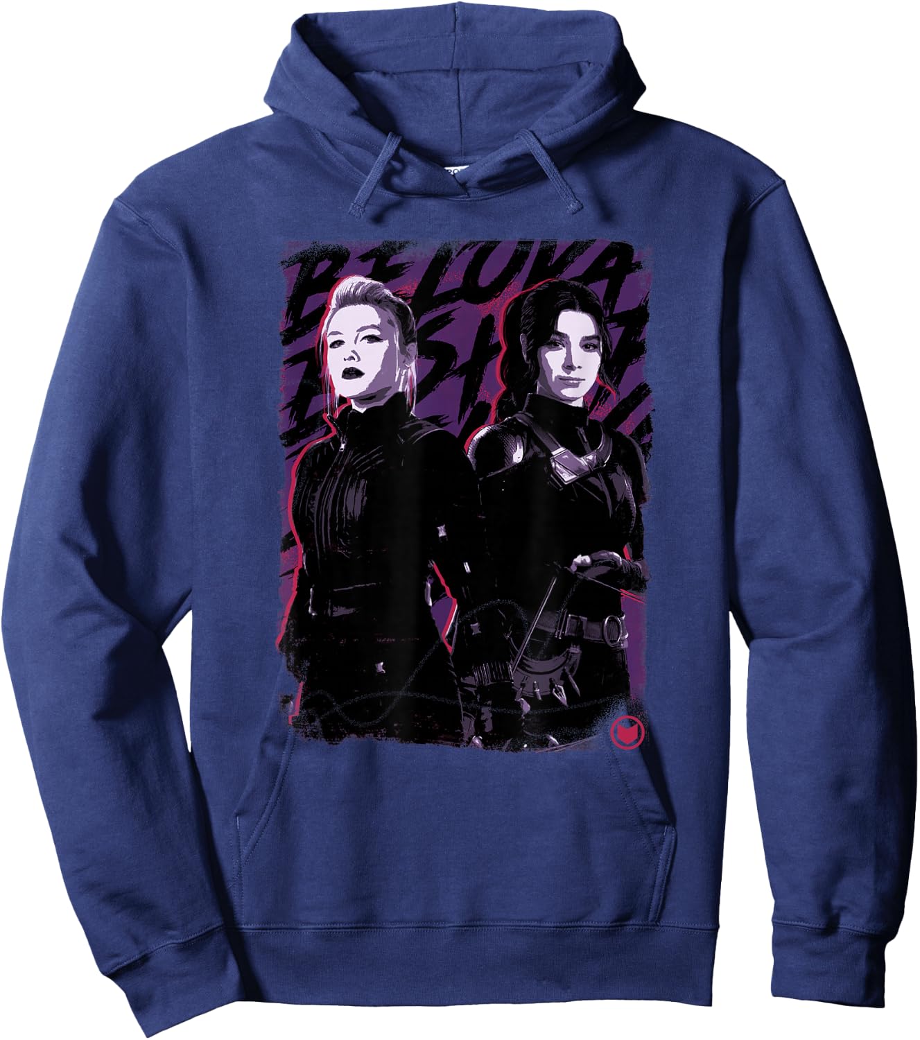 Marvel Hawkeye Yelena and Hailee Portrait Hoodie - Hoodie | Navy