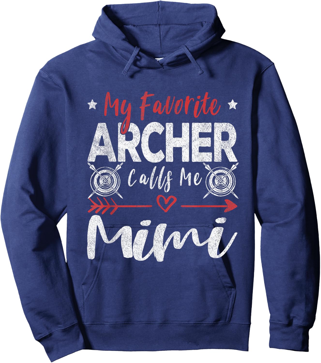 My Favorite Archer Calls Me Mimi Grandma Archery Hoodie - Hoodie | Navy