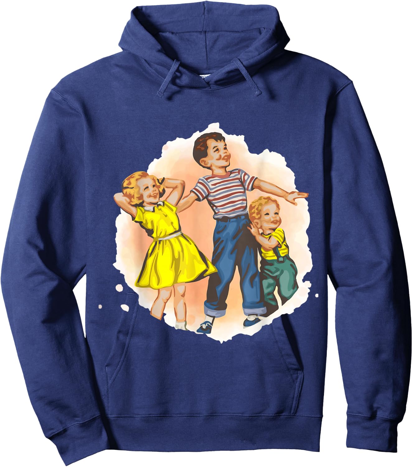 Dick and Jane with Baby Hoodie - Hoodie | Navy