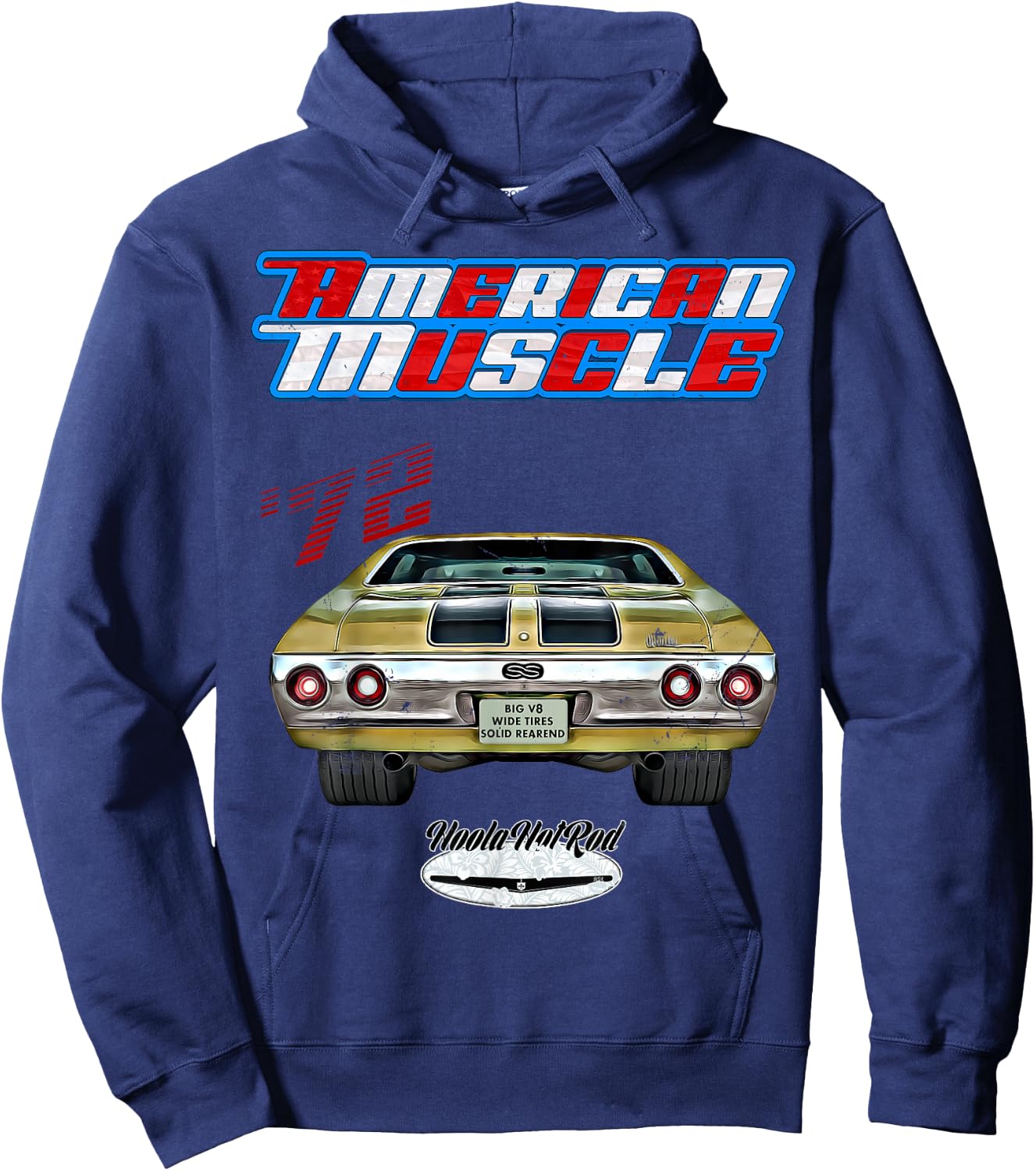 1972 Chevelle,Muscle Car,SS454,SS427,SS396,Hotrod,drag race Hoodie - Hoodie | Navy