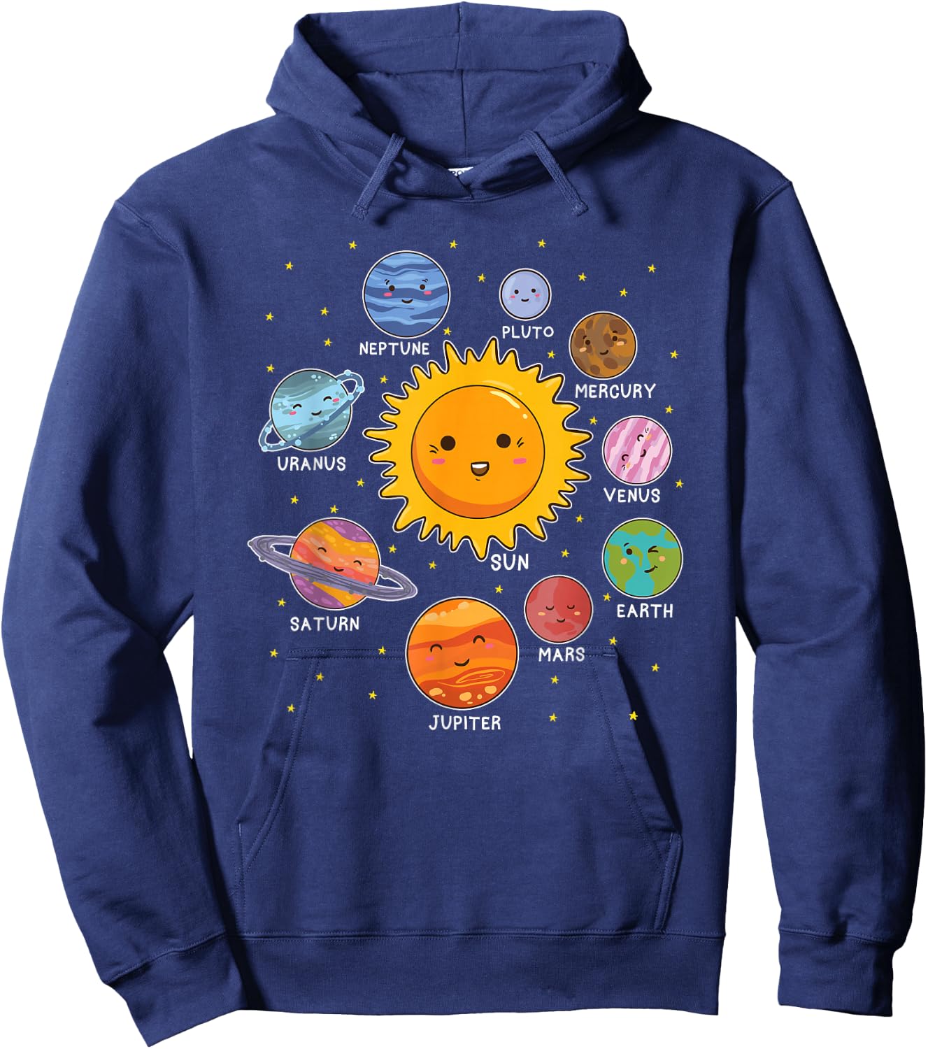Solar System Planet Space Planets Boys Girls Toddlers Hoodie - Hoodie | Navy