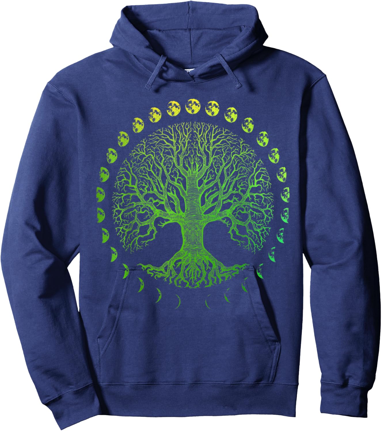 Tree of Life Phases of the Moon Gift - Earth Day Hoodie - Hoodie | Navy