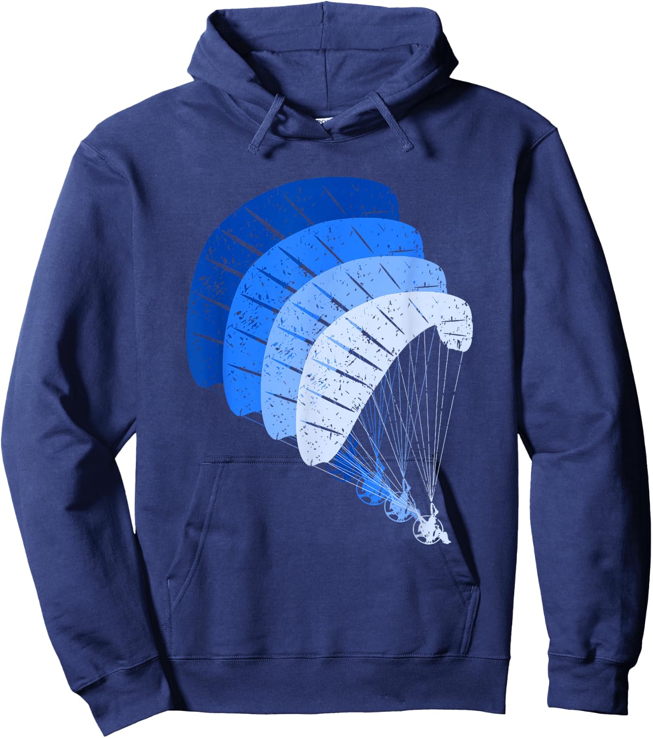Vintage Powered Paragliding Shirt Paramotor Paraglider Hoodie - Hoodie | Navy