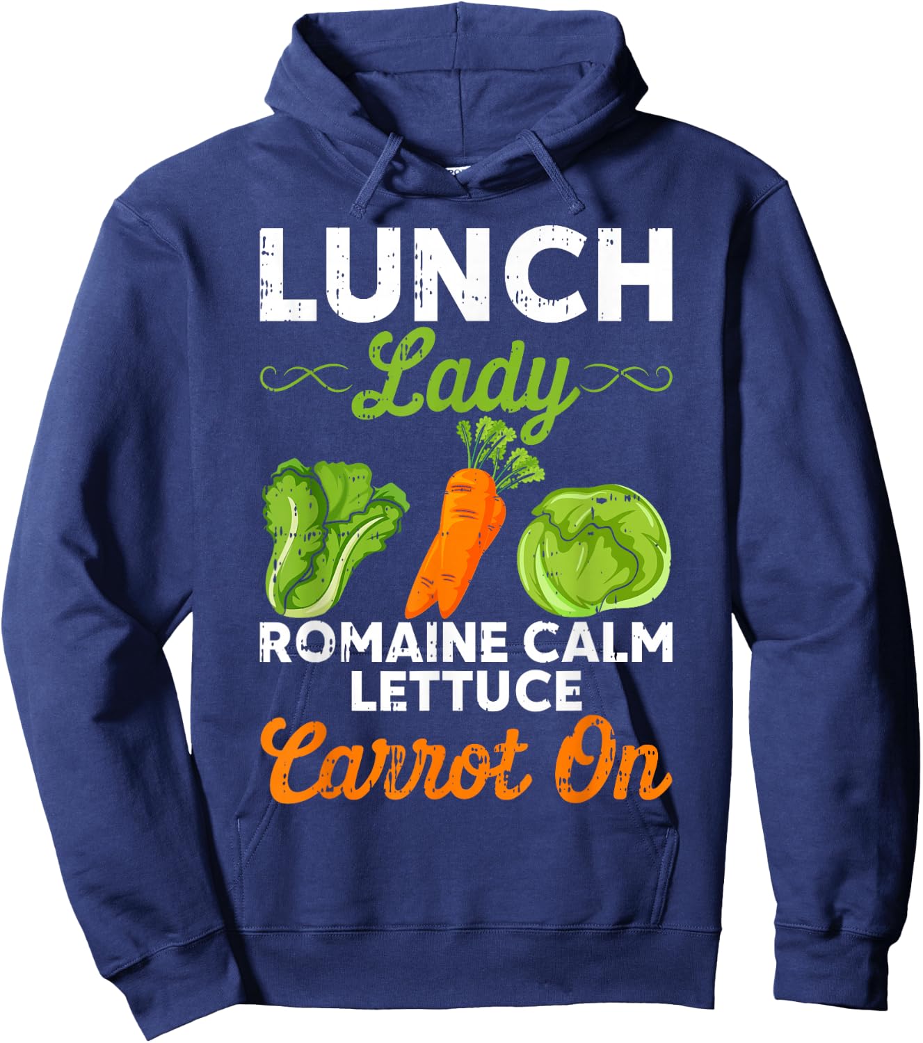 Lunch Lady Squad Cafeteria Worker Dinner Lady Cooking Hoodie - Hoodie | Navy