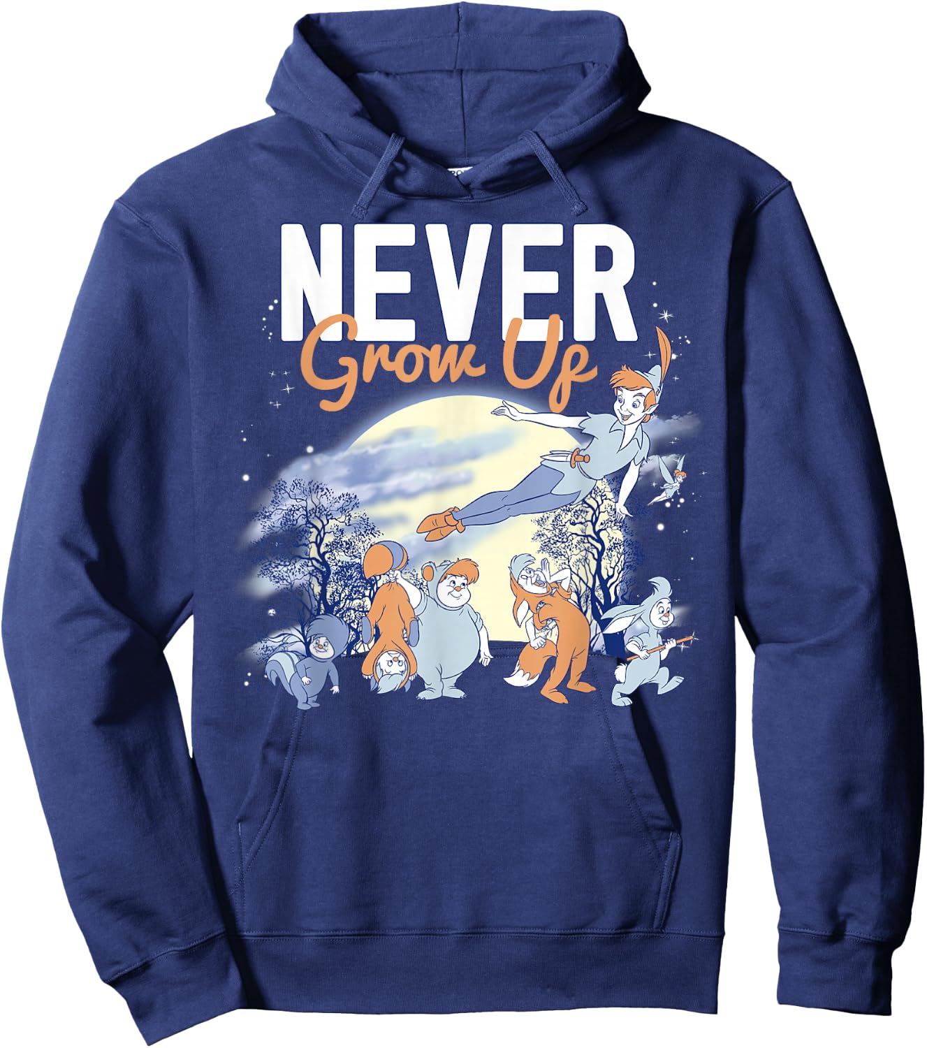 Disney Peter Pan Lost Boys Never Grow Up Night Portrait Hoodie - Hoodie | Navy