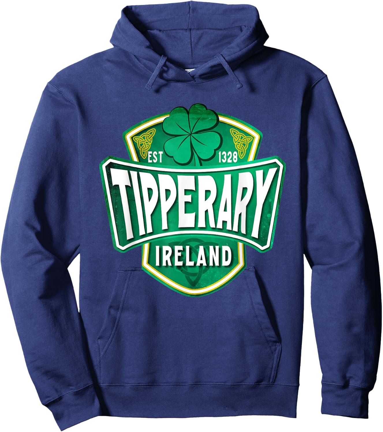 County Tipperary Ireland Irish Gaelic Football Hurling Badge Hoodie - Hoodie | Navy
