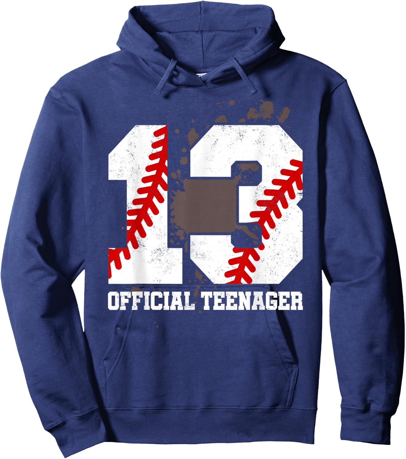 Official Teenager 13th Birthday Baseball 13 Years Old Hoodie - Hoodie | Navy