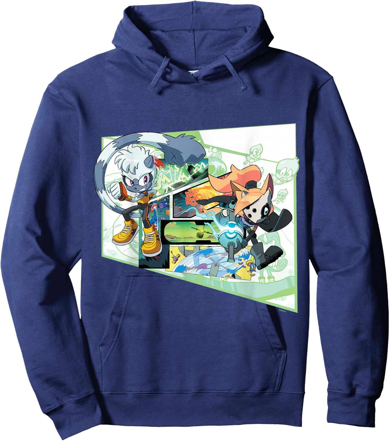 Sonic the Hedgehog Tangle & Whisper Comic Hoodie - Hoodie | Navy