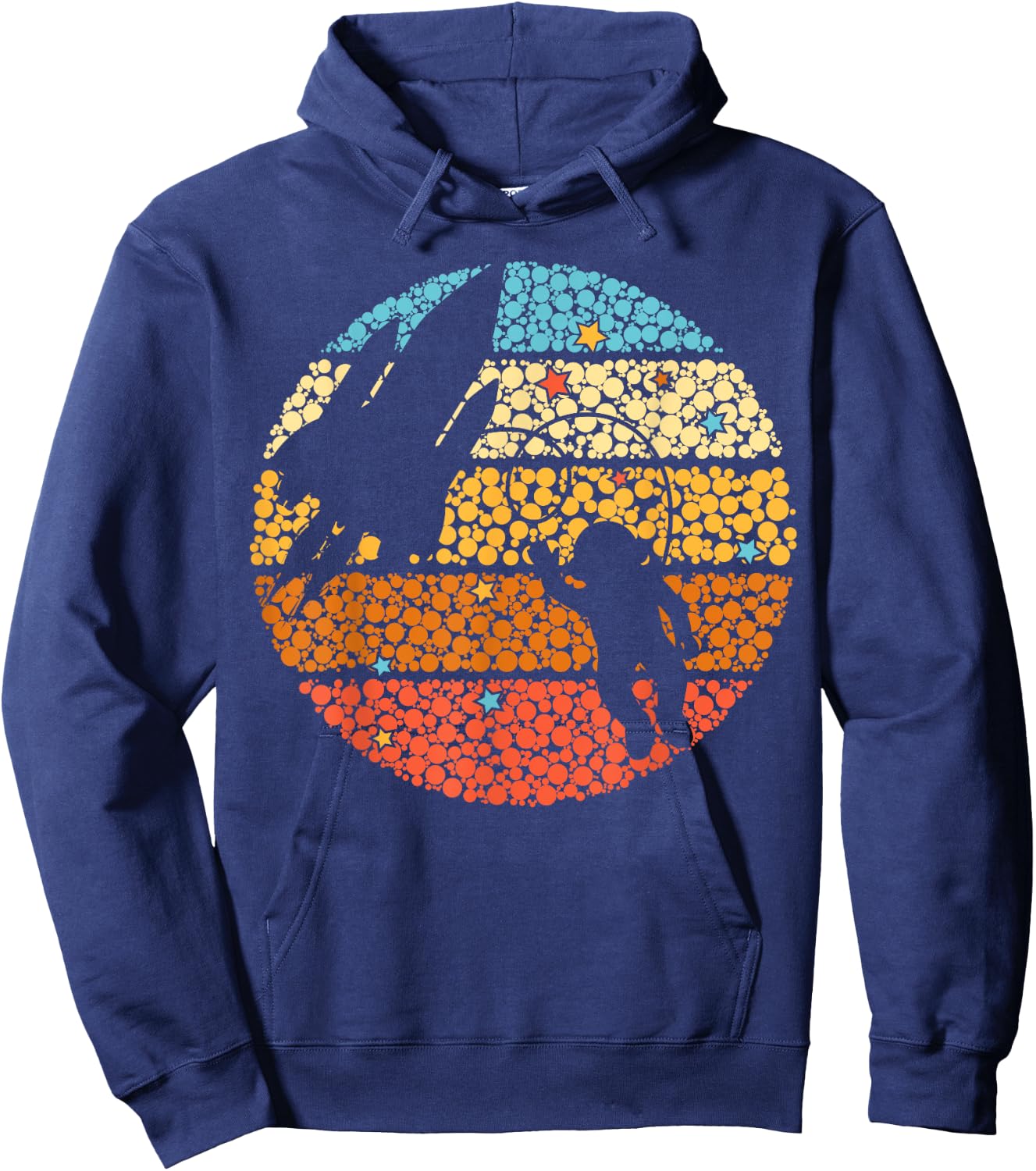 Astronaut in space Polka Dot Happy 15th September 2024 Retro Hoodie - Hoodie | Navy