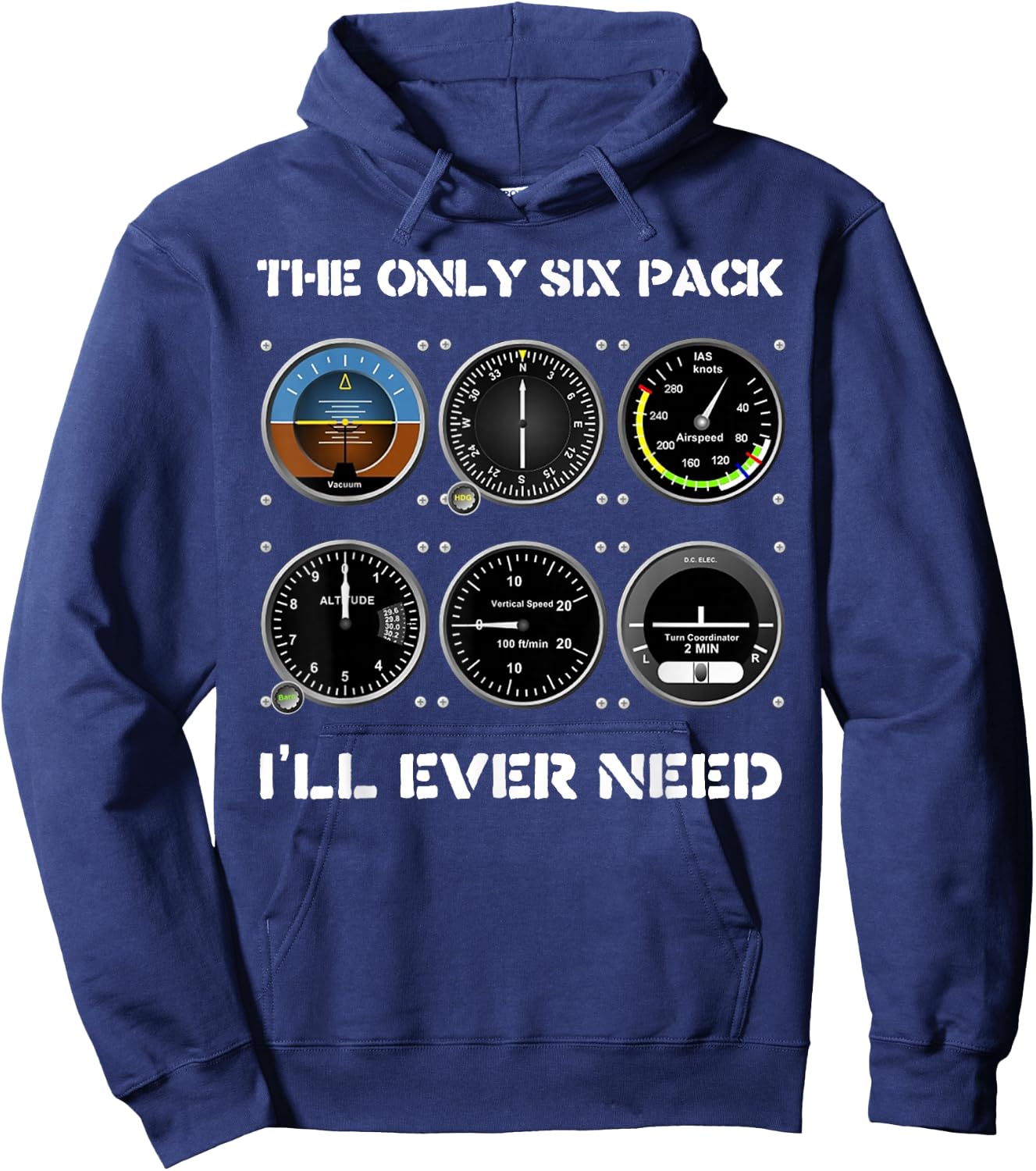 Funny Airplanes Pilot Commercial Pilots Gift Hoodie - Hoodie | Navy