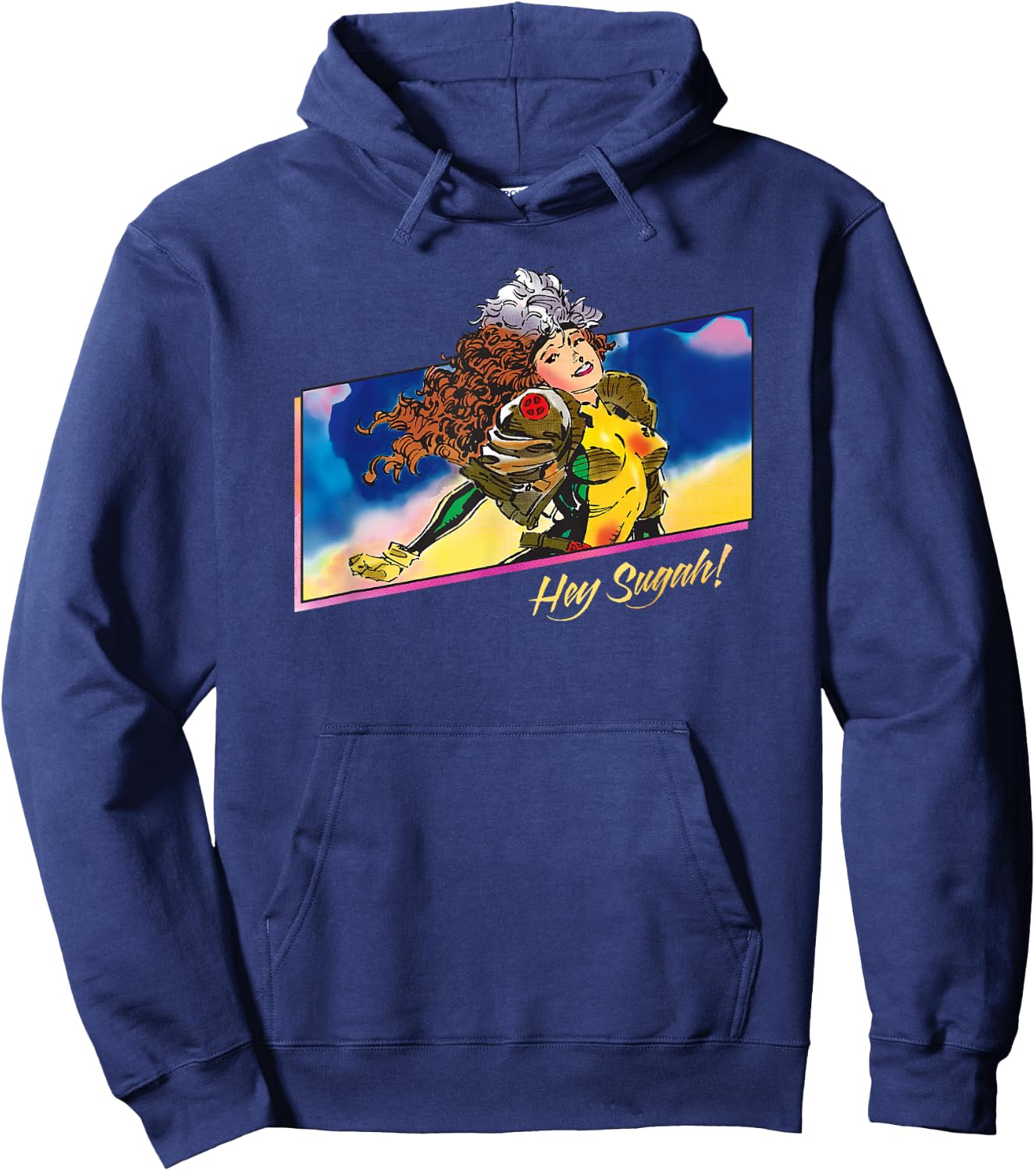 Marvel X-Men Rogue Hey Sugah! 90s Hoodie - Hoodie | Navy