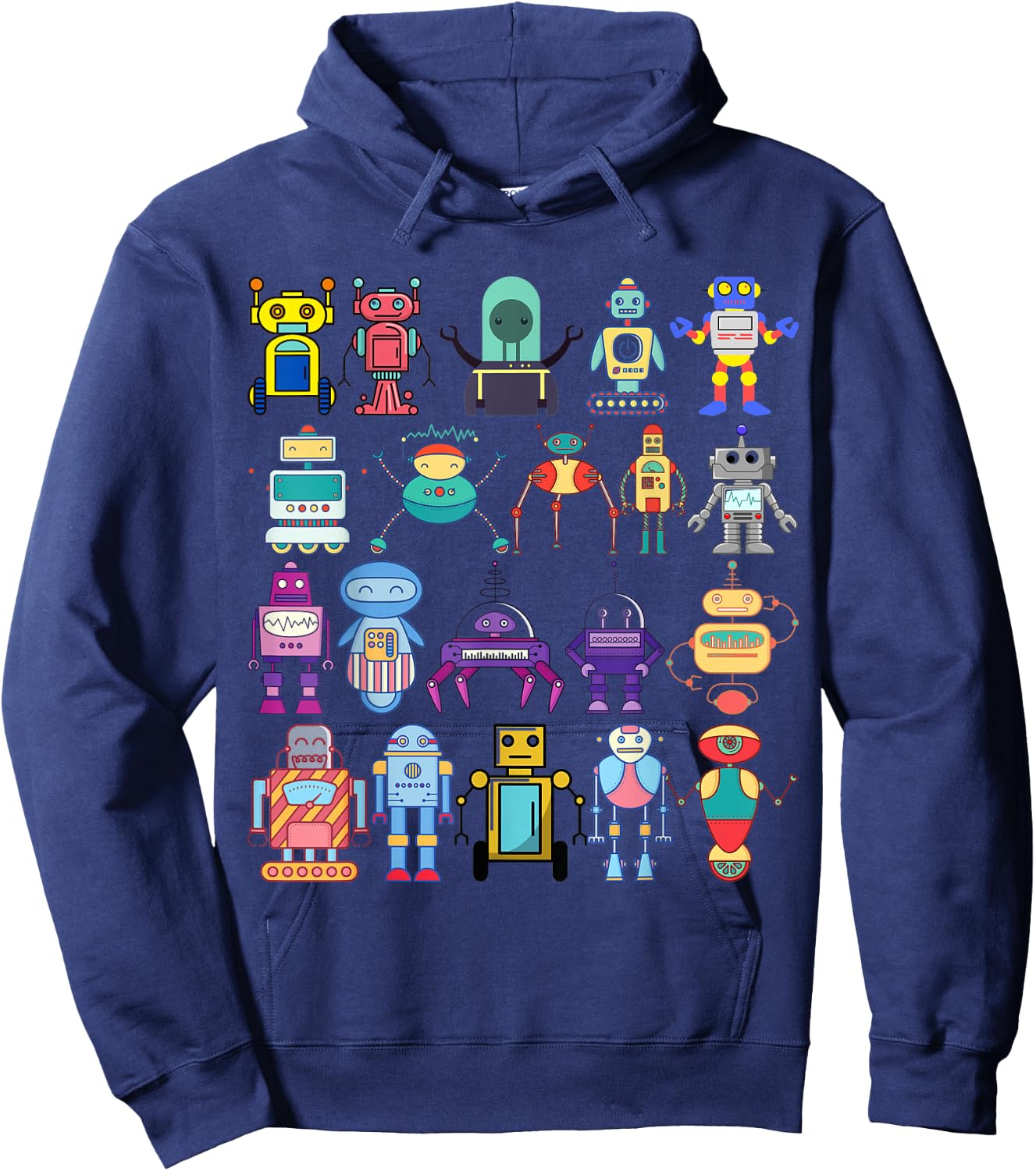 Just a Girl Boy Kid Who Loves Robots -Robotics STEM Gift Hoodie - Hoodie | Navy