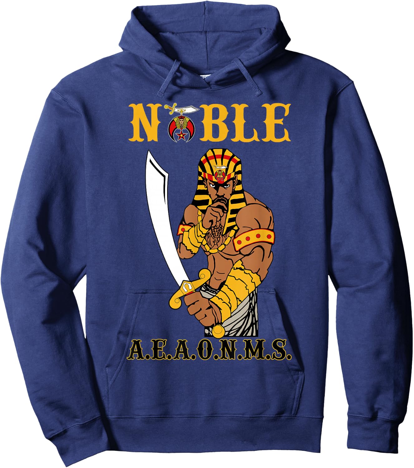 Shriner Noble Pharaoh Mason PH Shriner AEAONMS Father's Day Hoodie - Hoodie | Navy