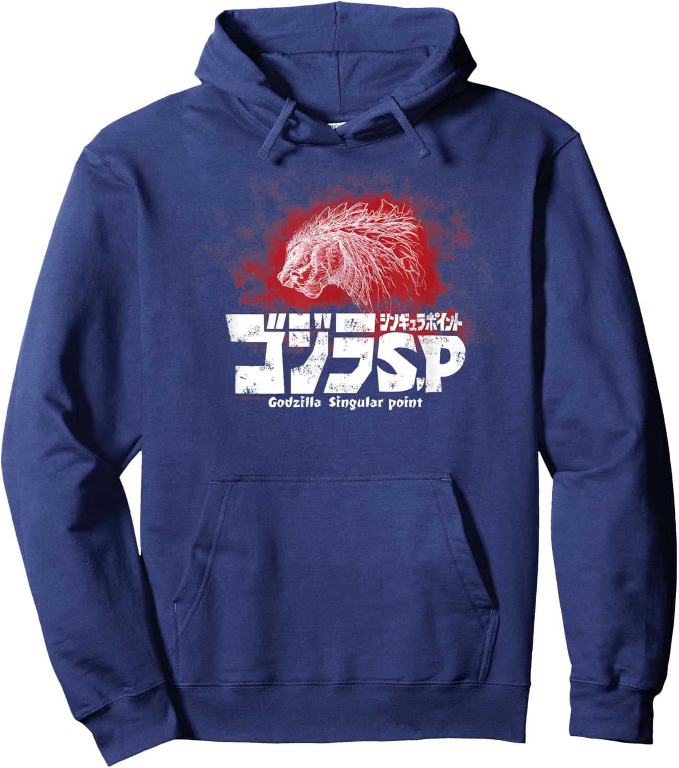 Godzilla Singular Point Pencil Illustration Hoodie - Hoodie | Navy