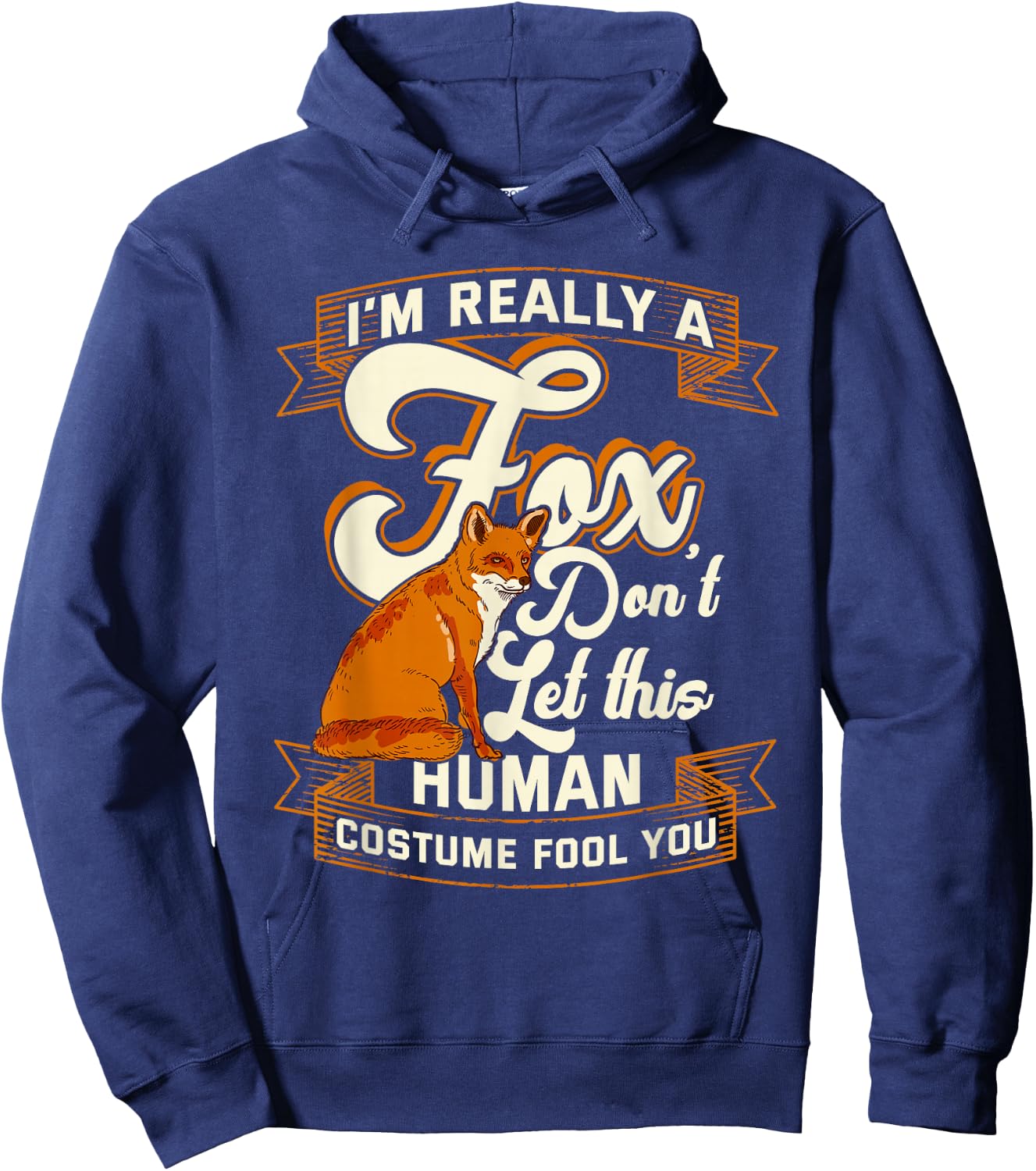 Fox Foxes Smart and Kids Women Hoodie - Hoodie | Navy