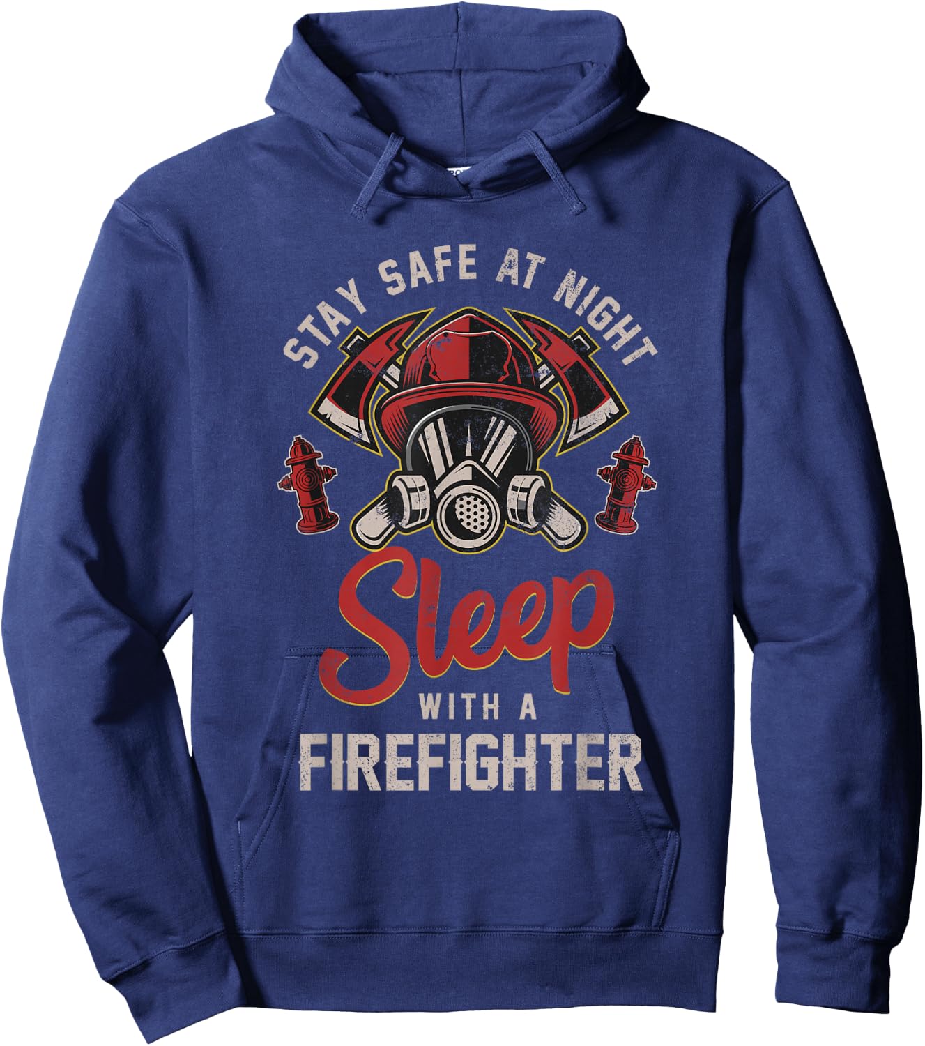 Save yourself at night with a firefighter Hoodie - Hoodie | Navy