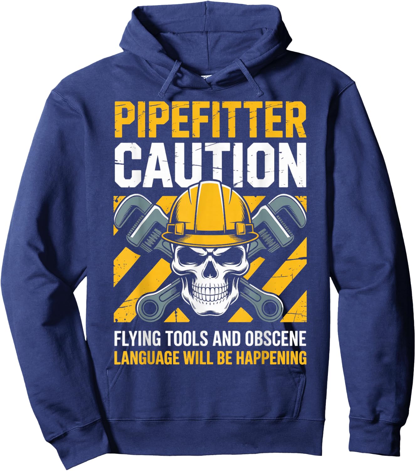 Flying Tools Pipefitting Handyman Plumbing Pipefitter Hoodie - Hoodie | Navy