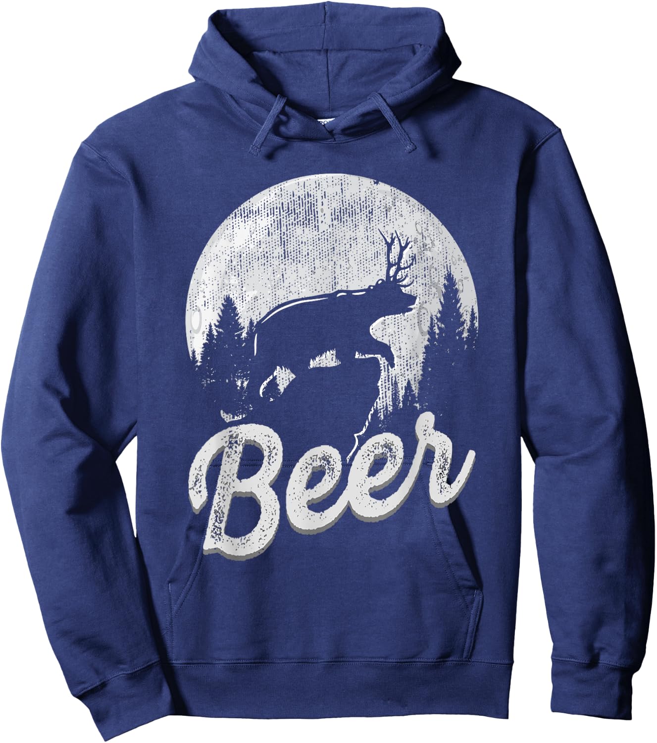 Bear Deer Beer Shirt Men Women Day Drinking Adult Humor Gift Hoodie - Hoodie | Navy