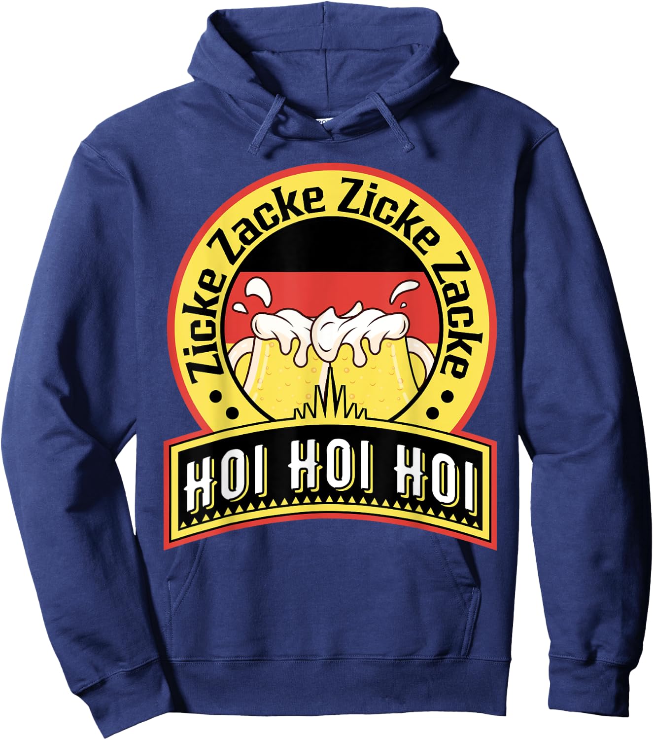Zicke Zacke Zicke Zacke Hoi hoi hoi - funny Oktoberfest 2023 Hoodie - Hoodie | Navy