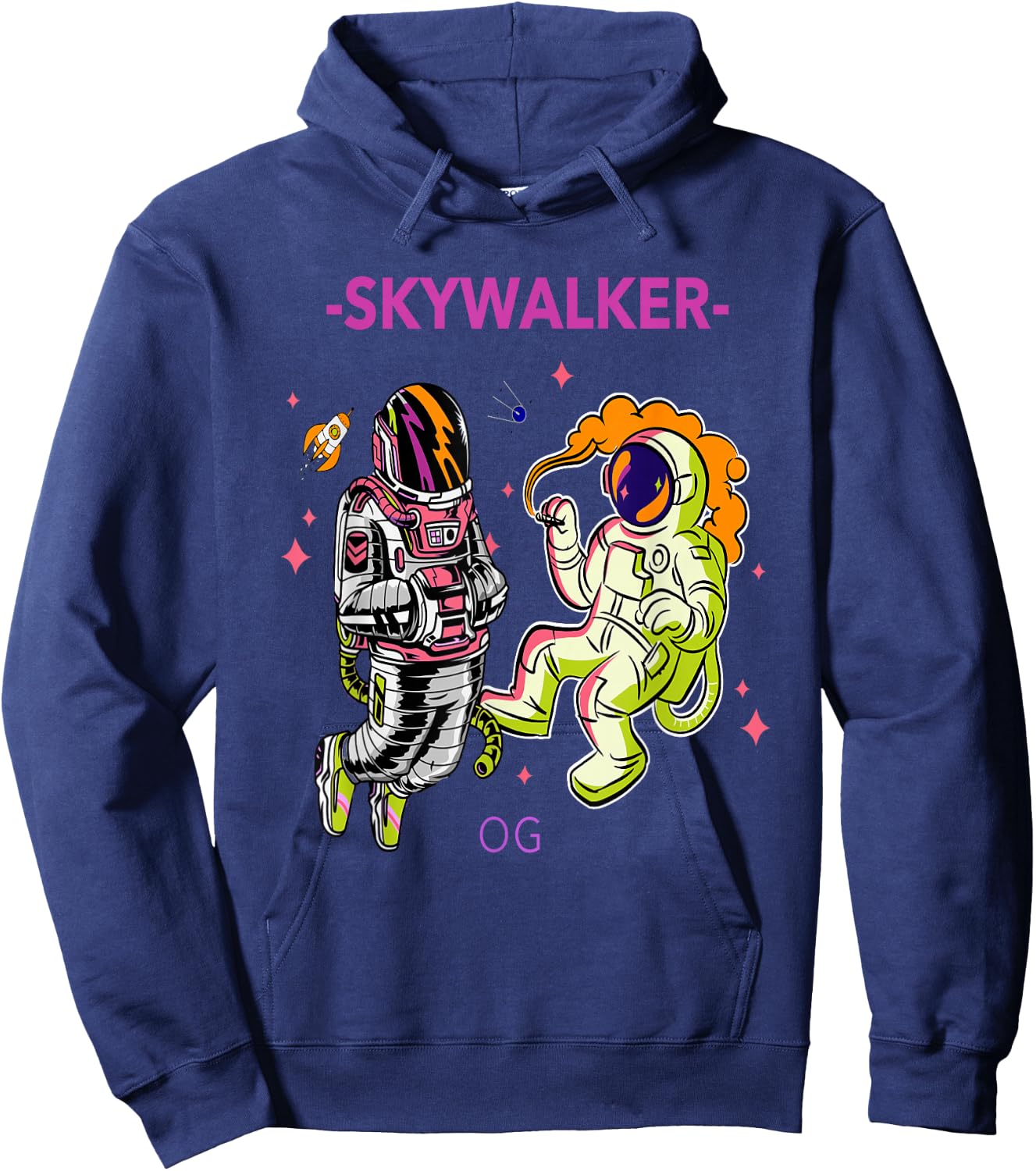 Greatest Dad Men Cannabis Strain Skywalker OG Weed Design Hoodie - Hoodie | Navy
