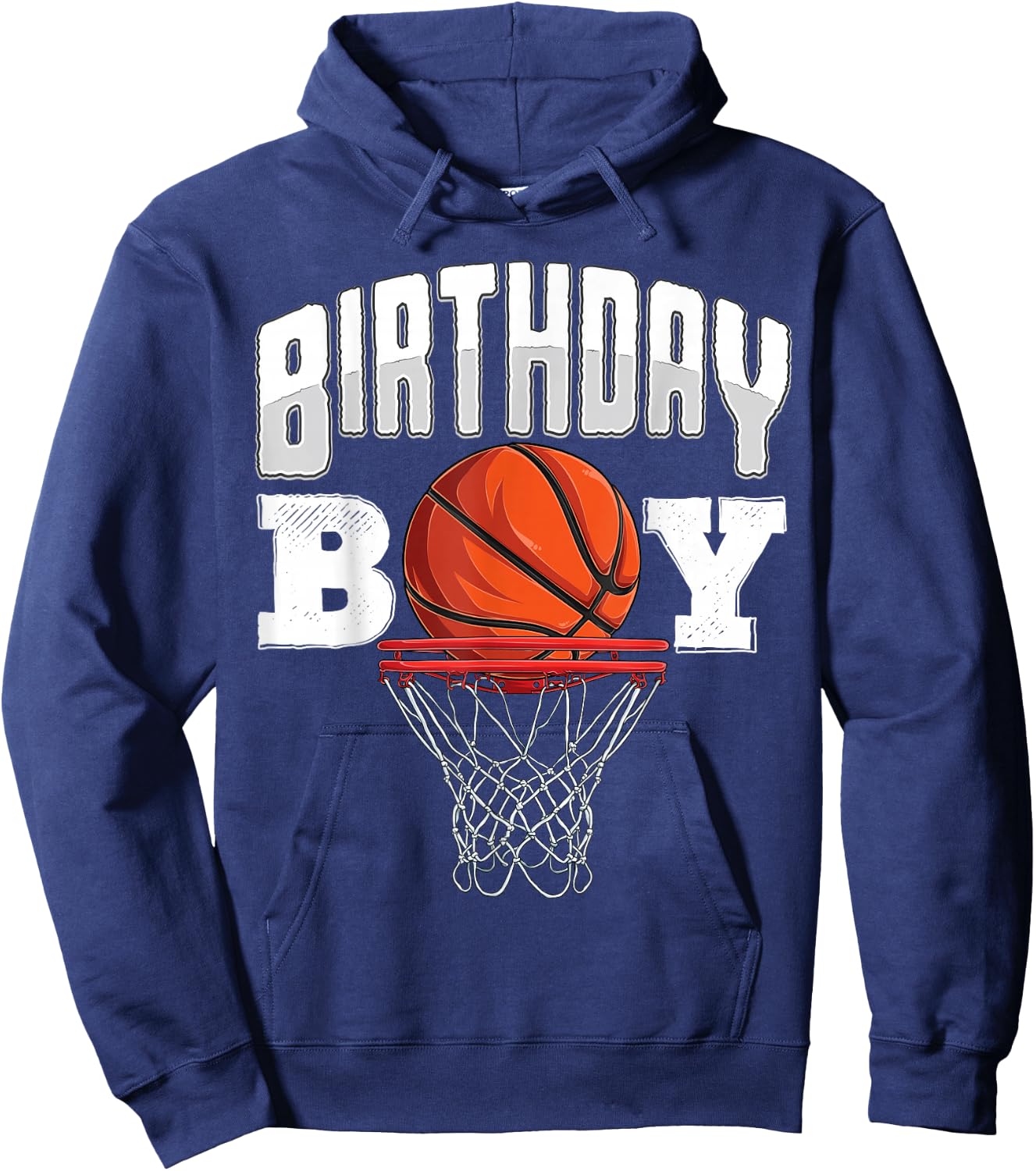 Basketball Birthday Boy Player Basketball Player Birthday Hoodie - Hoodie | Navy