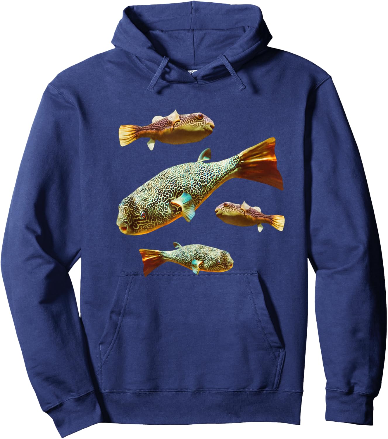 Mbu Pufferfish Freshwater Puffers Large Aquarium Fish Lovers Hoodie - Hoodie | Navy